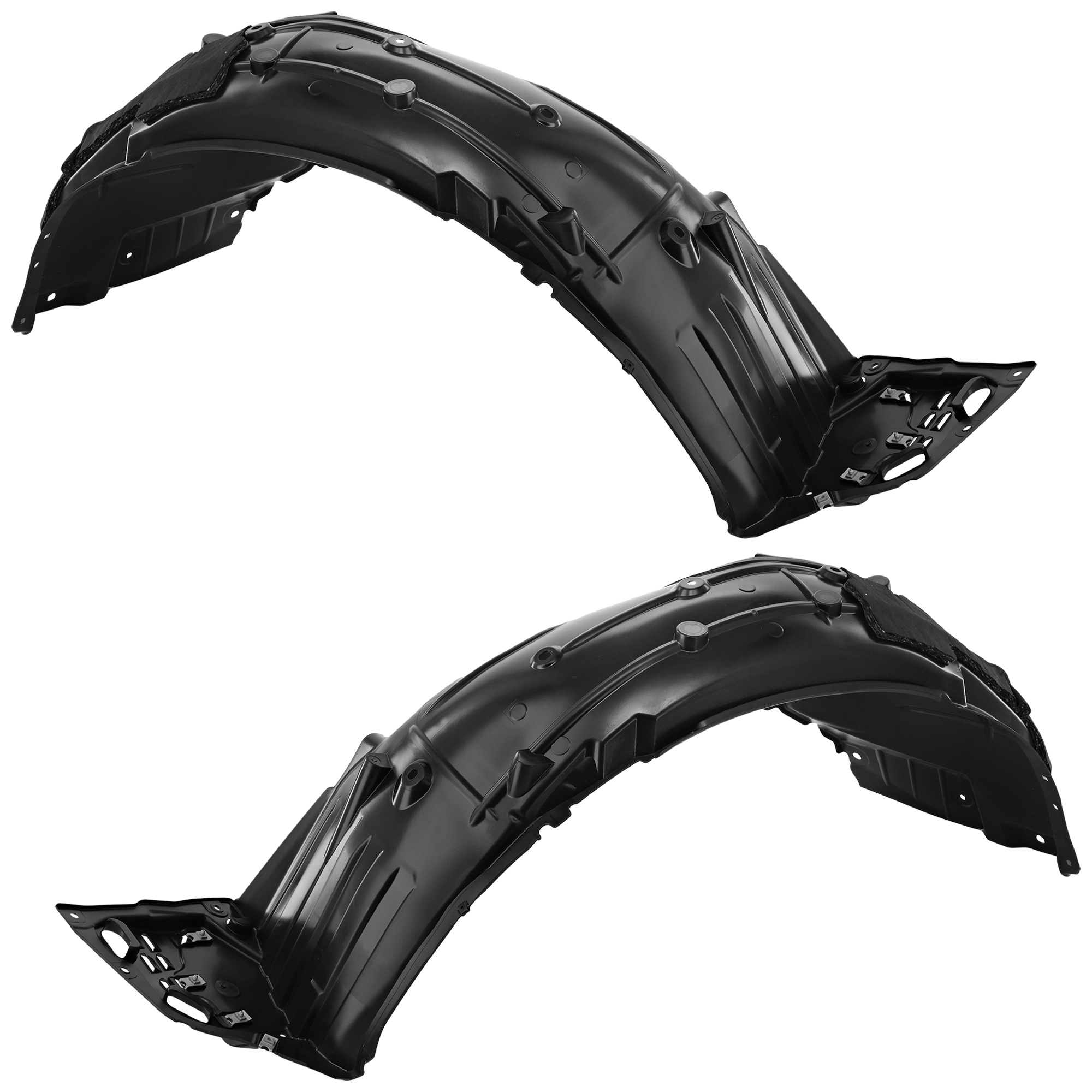 AM CIVIC 17-19 FRONT FENDER LINER RH AND LH Injection Form w Insulation Foam EX EX L Models Hatchback SKU SET RH22210125 Partslink HO1248203 HO1249203 OEM 74101TGGA10-74151TGGA10