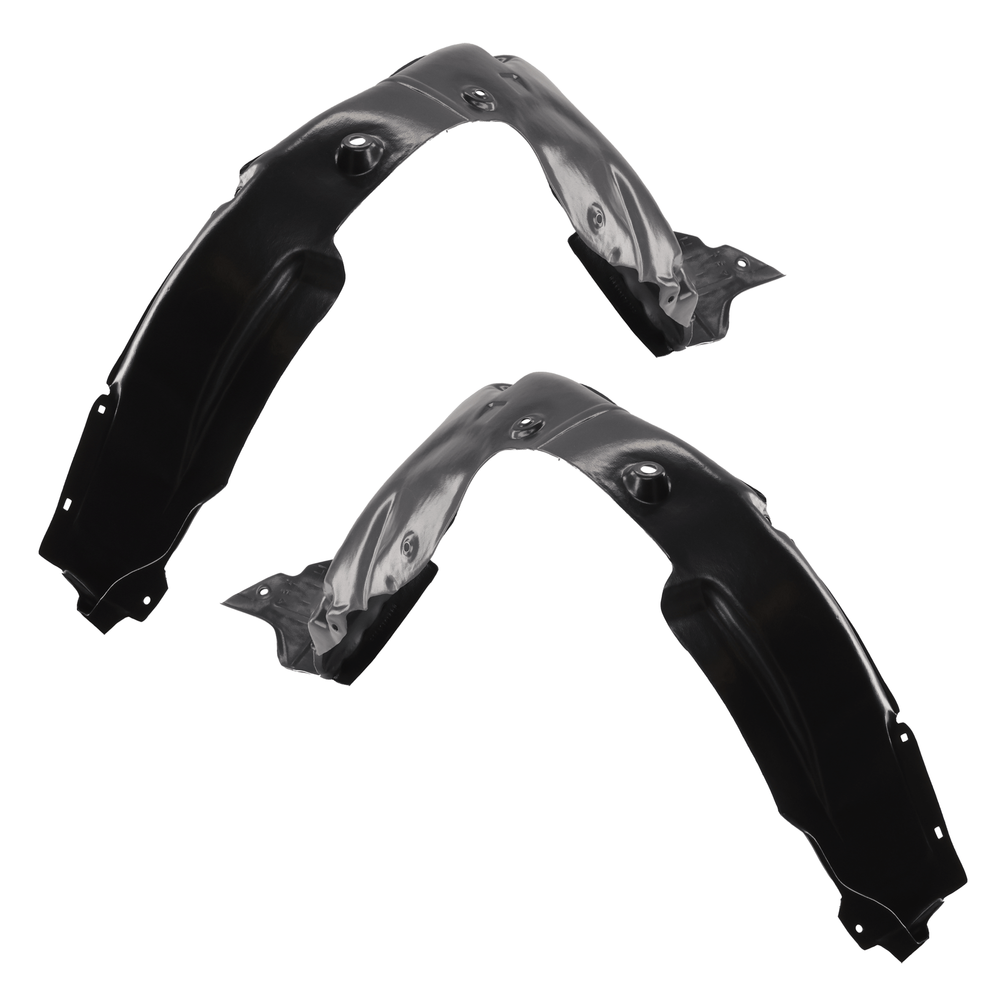 AM VELOSTER 13-15 FRONT FENDER LINER RH AND LH Polypropylene+EPDM Rubber Injection Form From 4-30-13 To 12-23-14 w Turbo SKU SET RH22210171 Partslink HY1248153 HY1249153 OEM 868112V510-868122V510