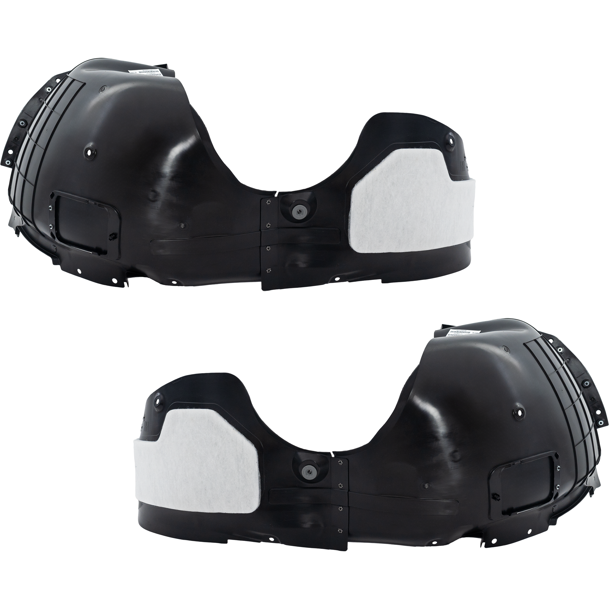 AM KONA 22-23 FRONT FENDER LINER RH AND LH Plastic w Insulation Form Vacuum Form N Line Model CAPA SKU SET RH22210197Q Partslink HY1248191C HY1249191C OEM 86811J9NA0-86812J9NA0