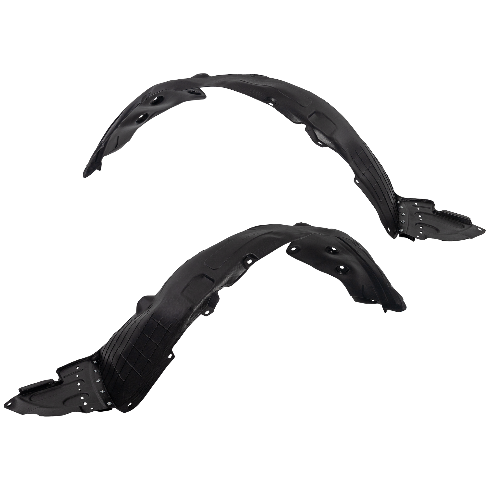 AM SANTA FE XL 17-19 FRONT FENDER LINER RH AND LH Vacuum Form w o Insulation Foam SKU SET RH22210209 Partslink HY1248163 HY1249163 OEM 86811B8500 PFM 86812B8500 PFM
