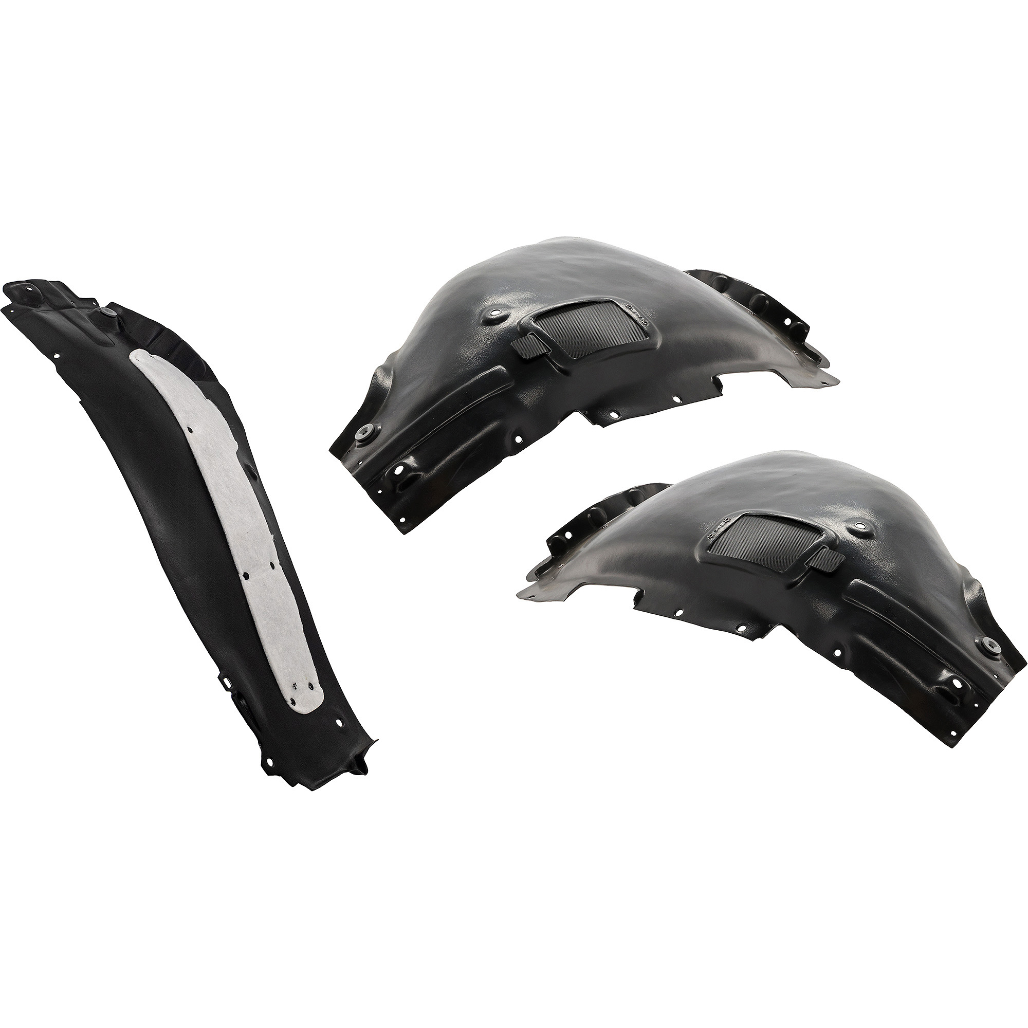 AM KONA ELECTRIC 19-23 FRONT FENDER LINER RH AND LH Front and Rear Section Vacuum Form w Insulation Foam SKU SET RH22210213 OEM 86812K4000 PFM 86813K4000 PFM
