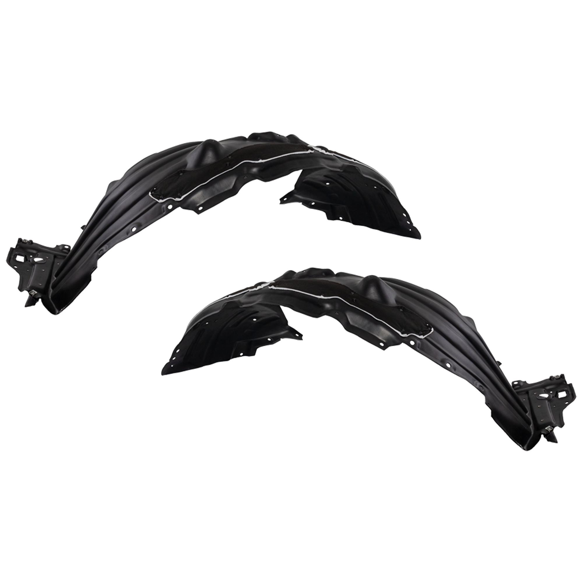 AM PILOT 23-25 FRONT FENDER LINER RH AND LH Vacuum Form w Insulation Foam Black Edition Elite Models CAPA SKU SET RH22210219Q Partslink HO1248209C HO1249209C OEM 74100T90A10-74150T90A10