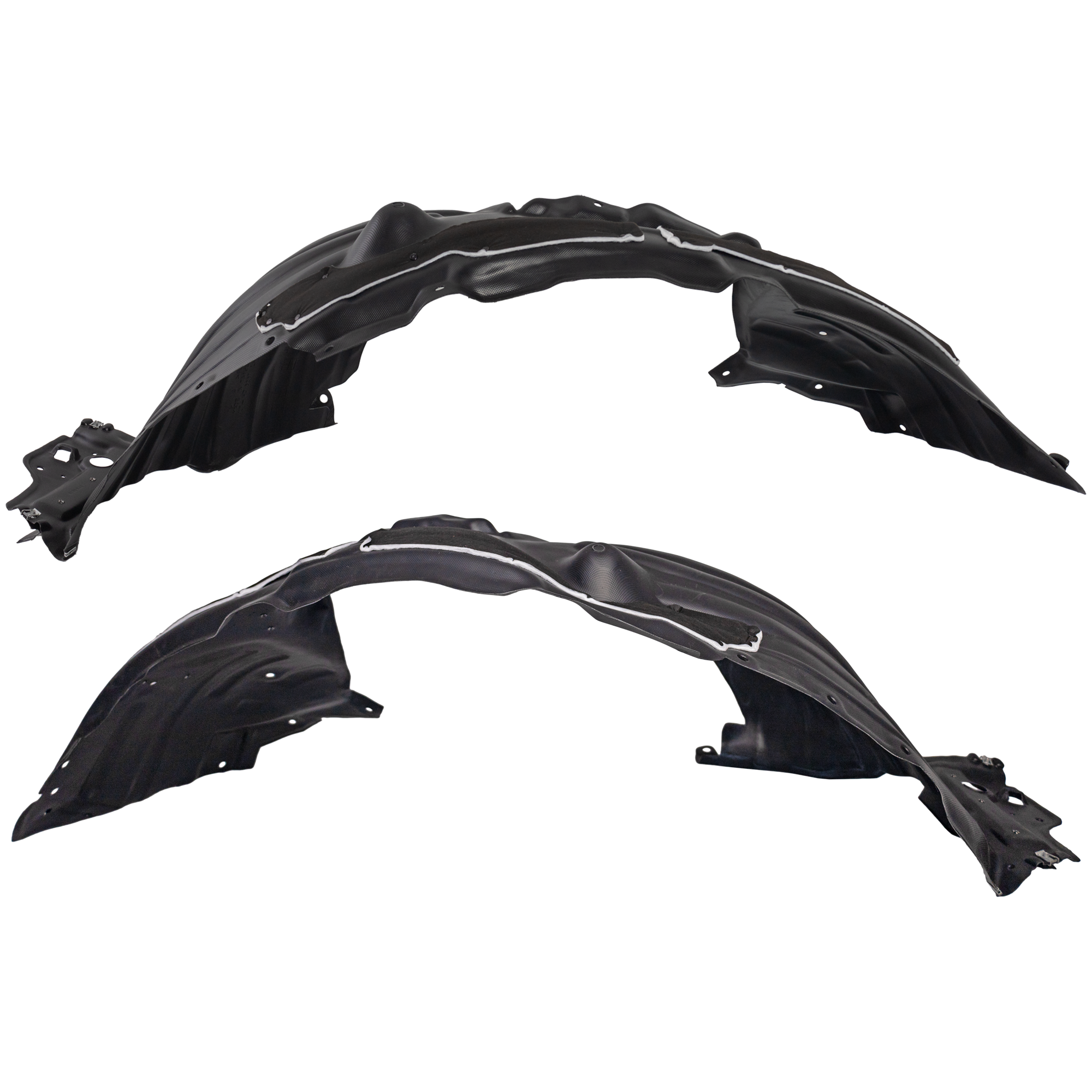 AM PILOT 23-25 FRONT FENDER LINER RH AND LH Vacuum Form w Insulation Foam Black Edition Elite Models SKU SET RH22210219 Partslink HO1248209 HO1249209 OEM 74100T90A10-74150T90A10