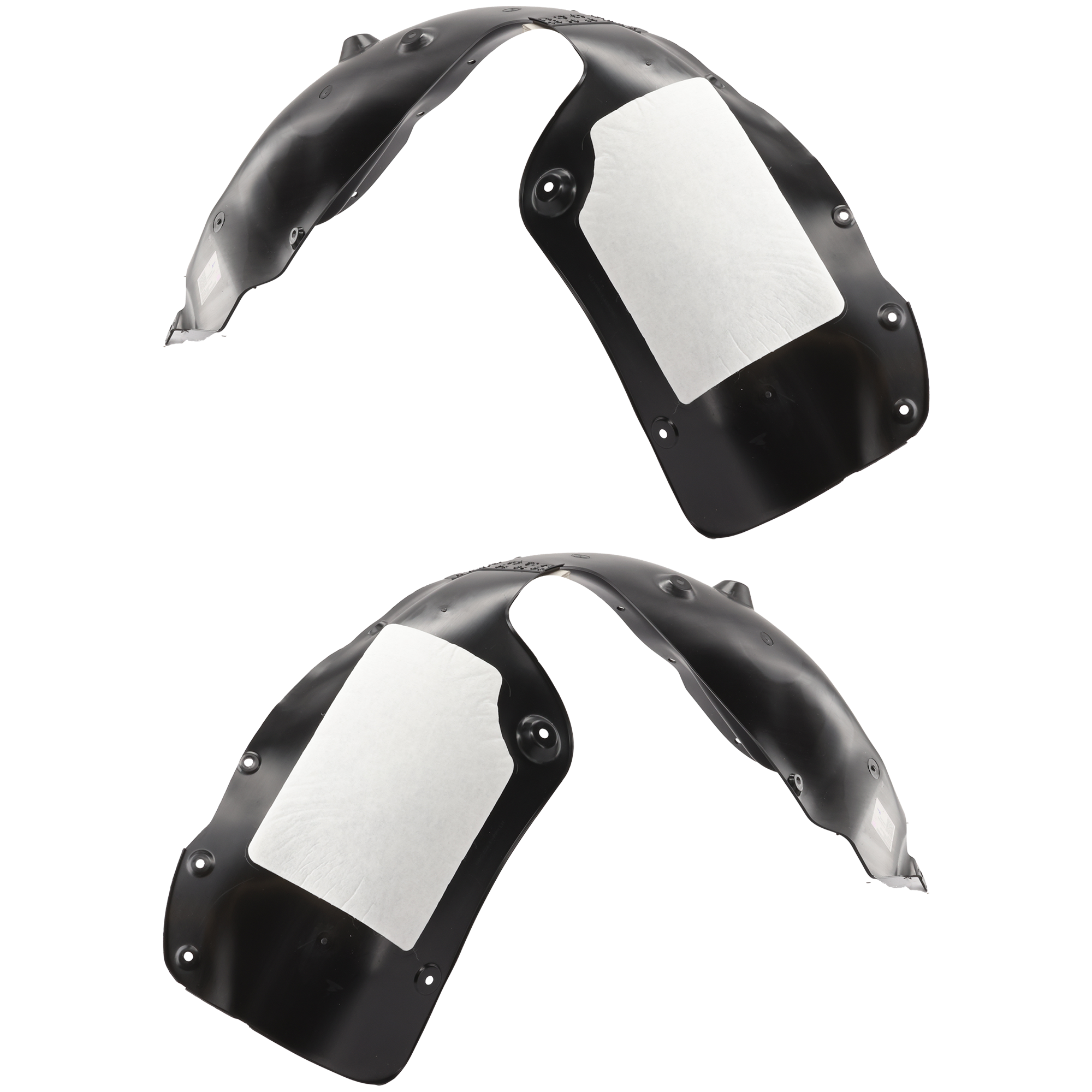 AM SANTA CRUZ 22-24 FRONT FENDER LINER RH AND LH Assembly Polypropylene Injection Form w Insulation Foam SKU SET RH22210221 Partslink HY1248192 HY1249192 OEM 86811K5000-86812K5000