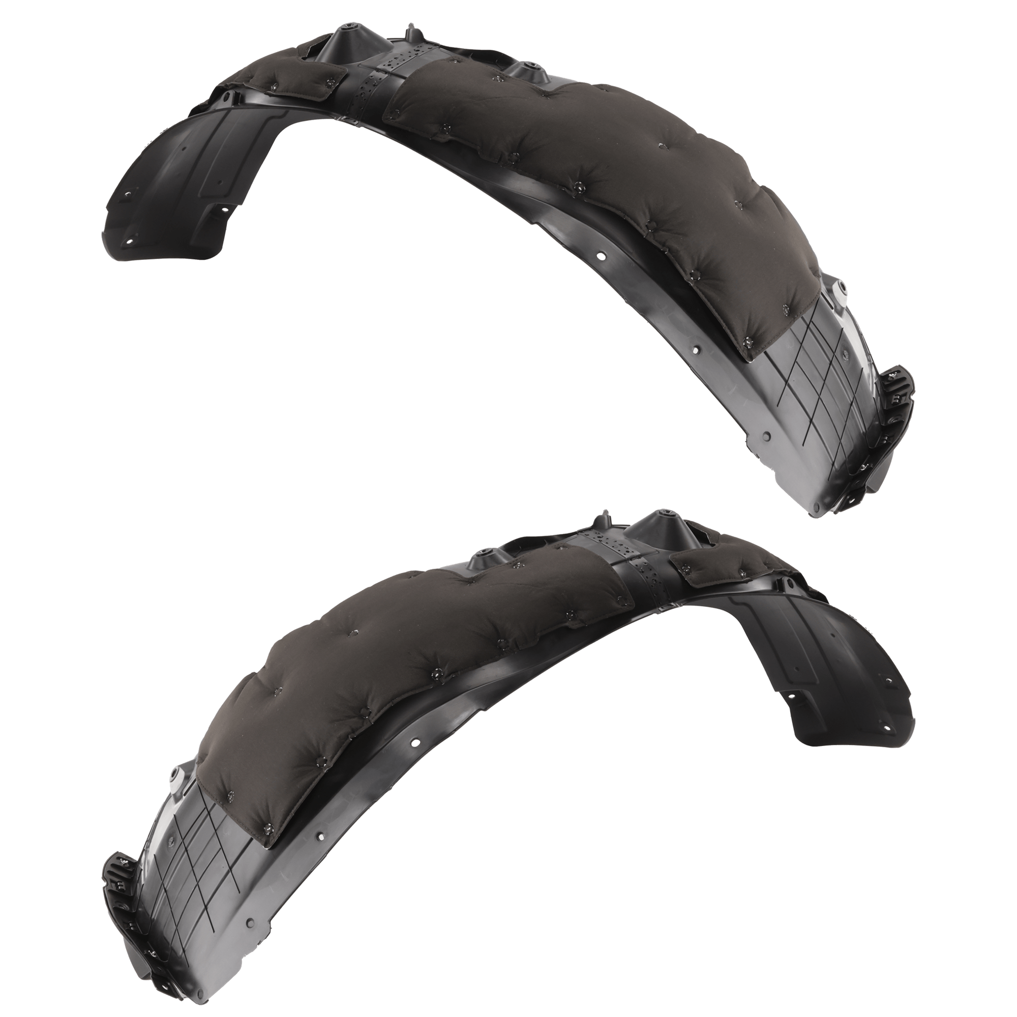 AM IONIQ 5-22-22 FRONT FENDER LINER RH AND LH Assembly Polypropylene Injection Form w Insulation Foam CAPA SKU SET RH22210231Q Partslink HY1248194C HY1249194C OEM 86811GI000-86812GI000