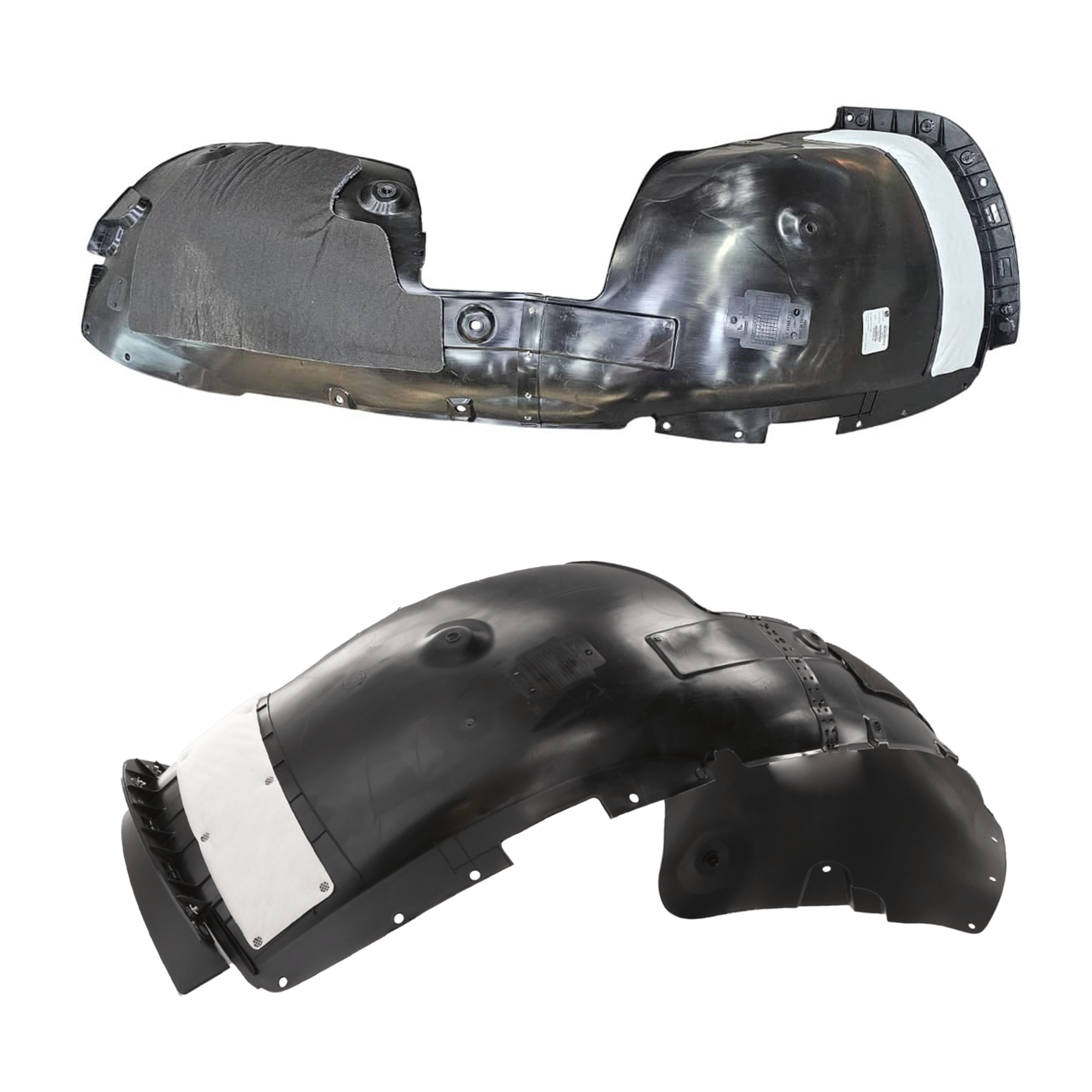 AM PALISADE 23-25 FRONT FENDER LINER RH AND LH Injection Form w Insulation Foam CAPA SKU SET RH22210243Q Partslink HY1248202C HY1249202C OEM 86811S8CA0-86812S8CA0