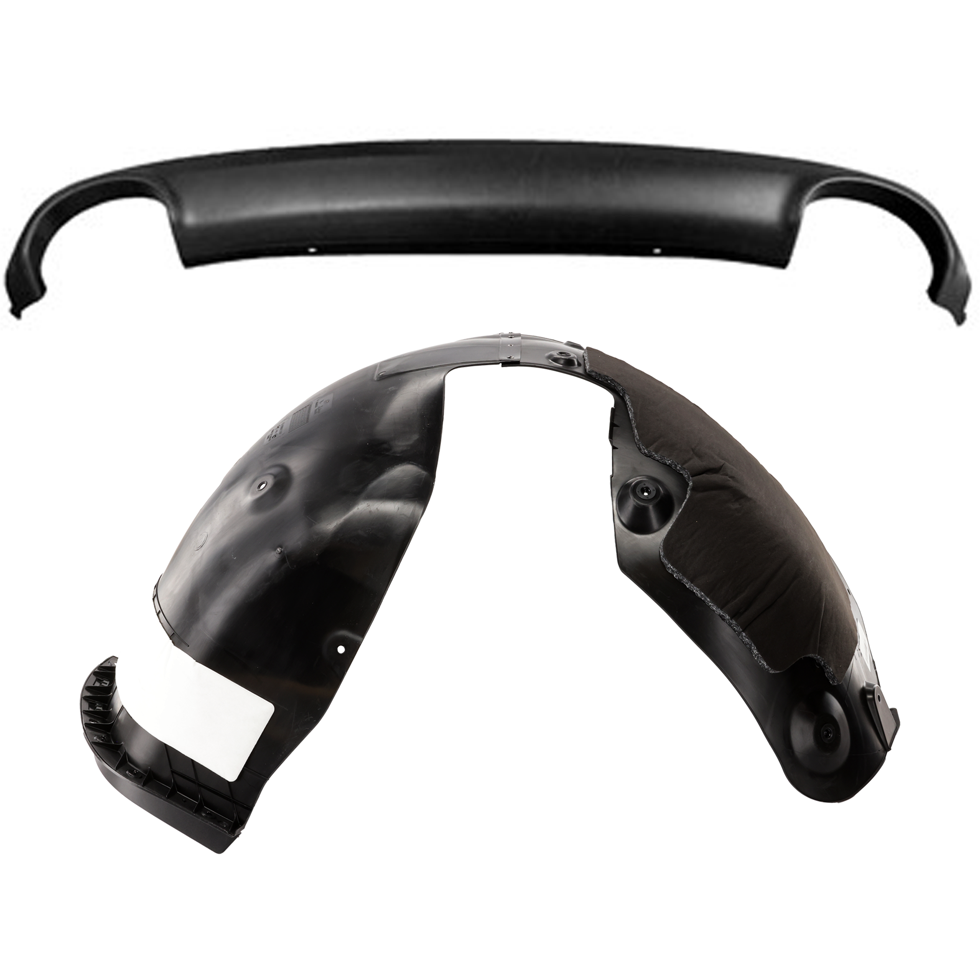 AM PALISADE 23-25 FRONT FENDER LINER RH AND LH Vacuum Form w Insulation Foam SKU SET RH22210243 Partslink HY1248202 HY1249202 OEM 86811S8CA0-86812S8CA0
