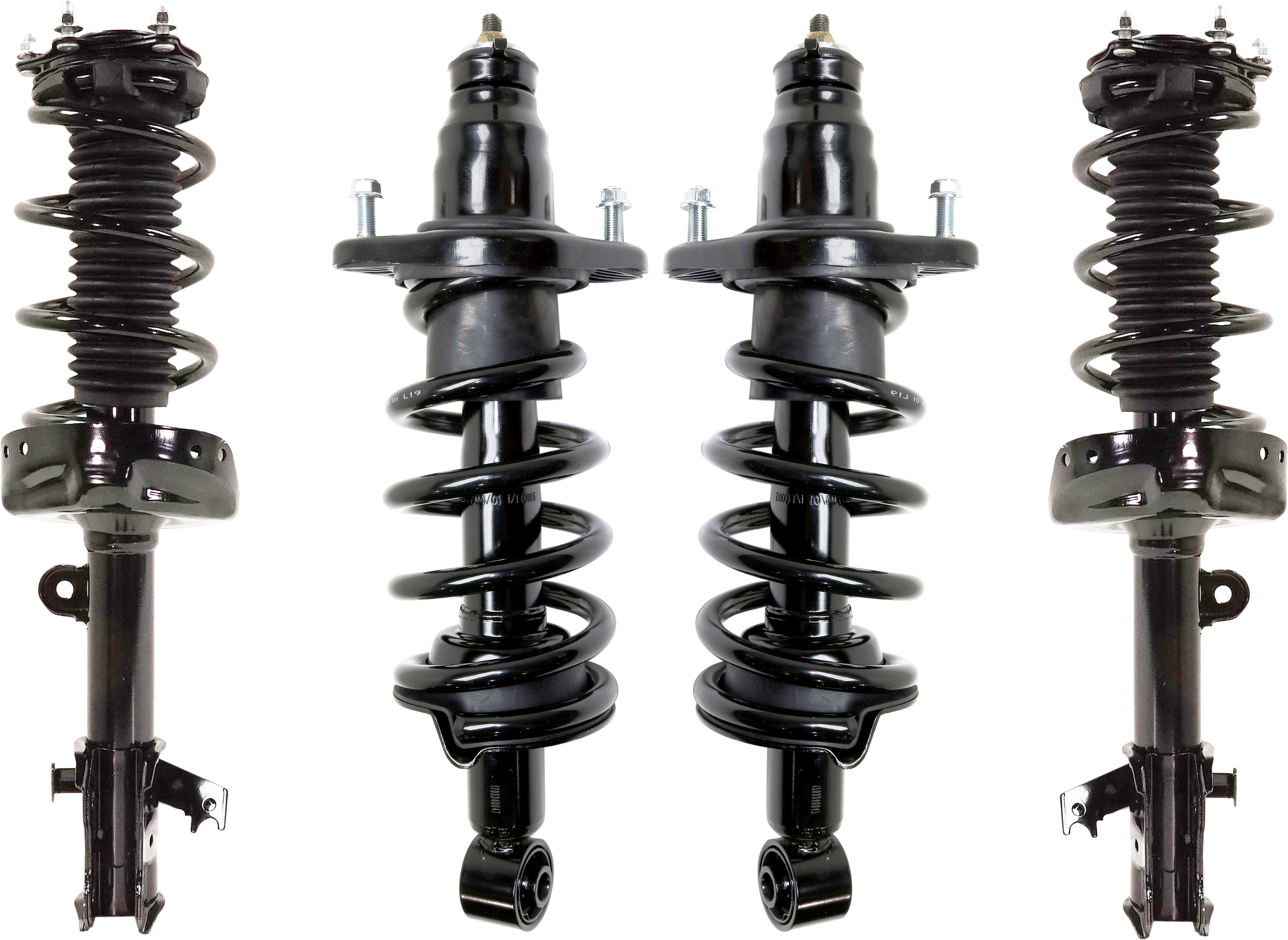 AM CR V 07-11 FRONT AND REAR FULLY LOADED STRUT RH AND LH Gas Charged Twin tube Set of 4 SKU SET RH28050001-4 OEM 51605SXSA02-51606SXSA02-51621T
