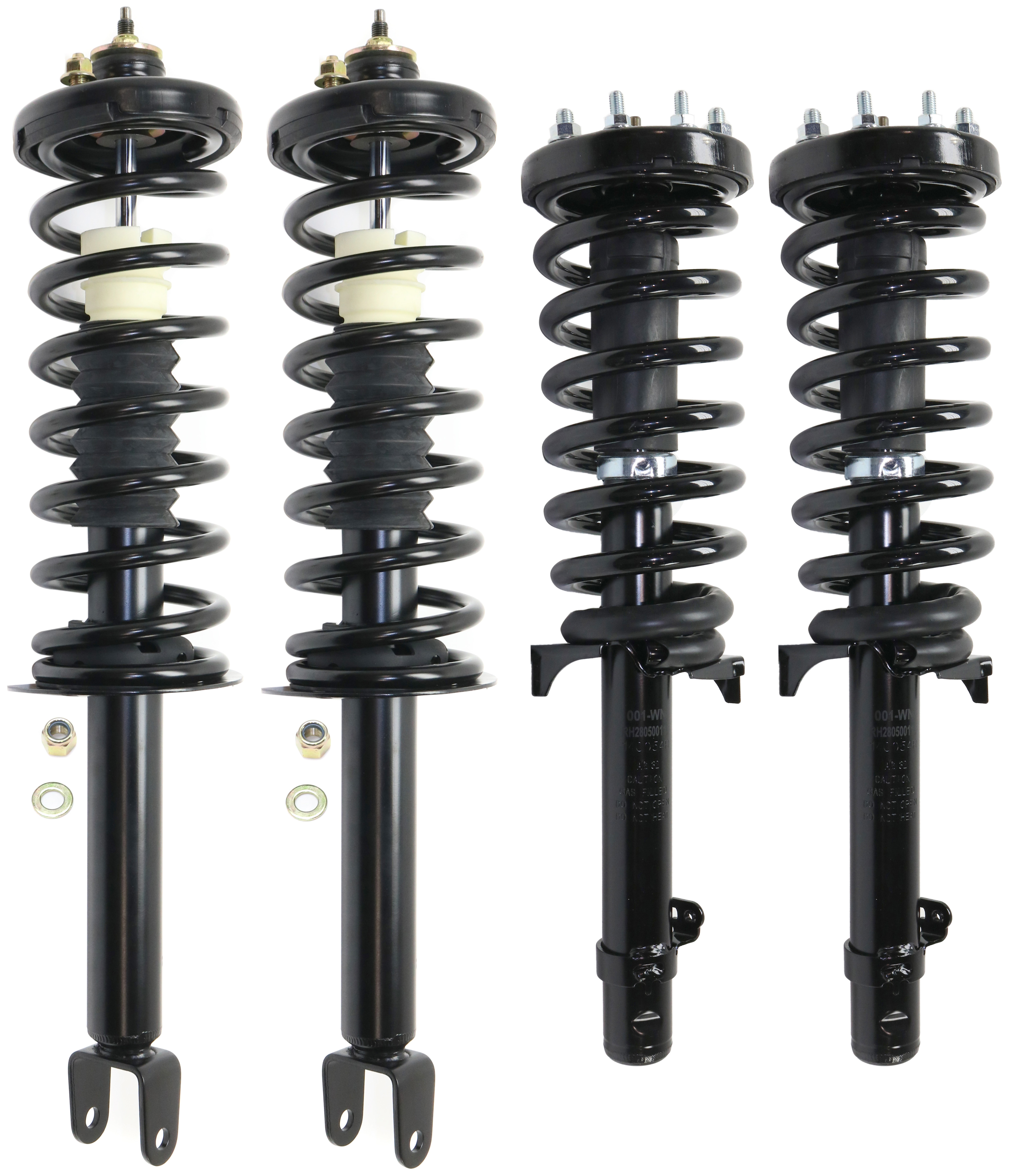 AM ACCORD 08-12 FRONT AND REAR FULLY LOADED STRUT RH AND LH Gas Charged Twin tube Set of 4 SKU SET RH28050011-4 OEM 11235-172562L 2701524608-13357