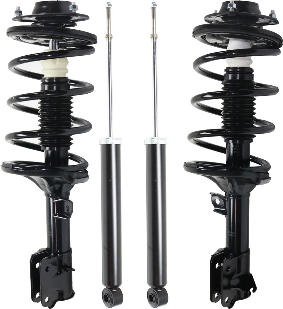 AM SANTA FE 03-06 FRONT AND REAR SHOCK AND FULLY LOADED STRUT RH AND LH Gas Charged Set of 4 SKU SET RH28050021-4 OEM 5530526000