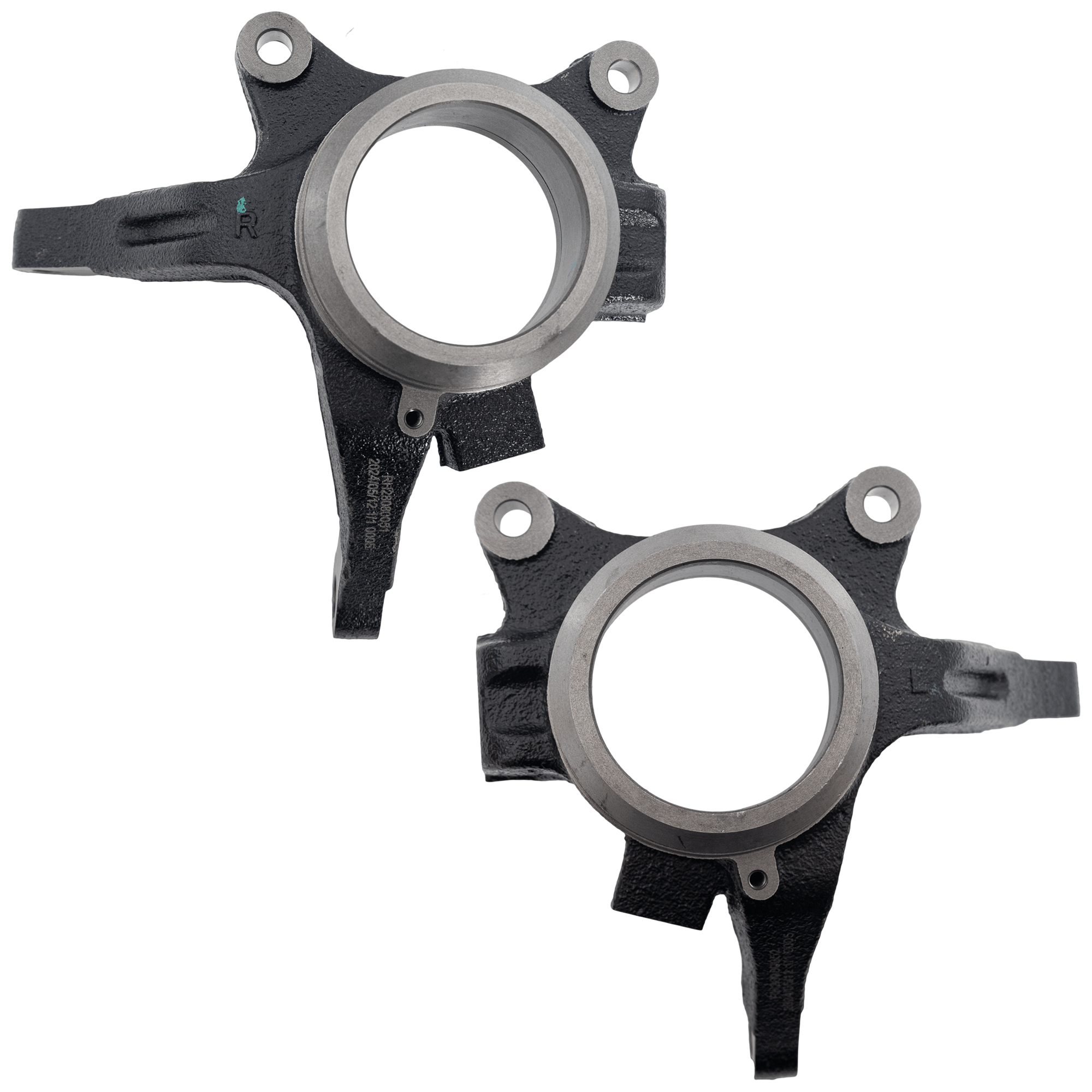 AM SANTA FE 01-04 FRONT KNUCKLE RH AND LH Black Cast Iron SKU SET RH28080051 OEM 5171526000-5171526100-51715261