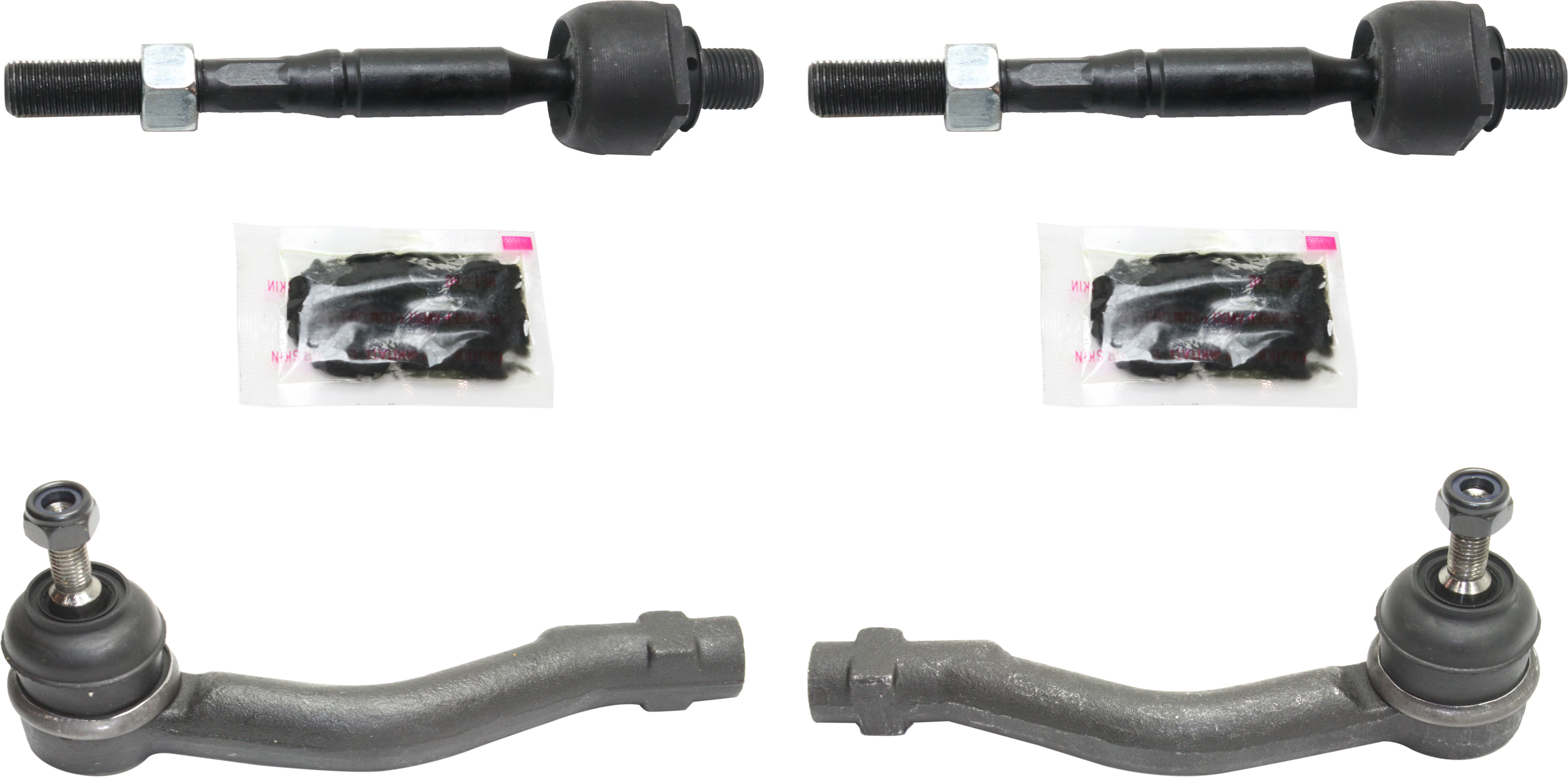 AM SONATA 99-05 XG350-02-05 XG300-01-01TIE ROD END RH AND LH Inner and Outer SKU SET RH28210021-4 OEM 1014989-2693235-4011898-401215