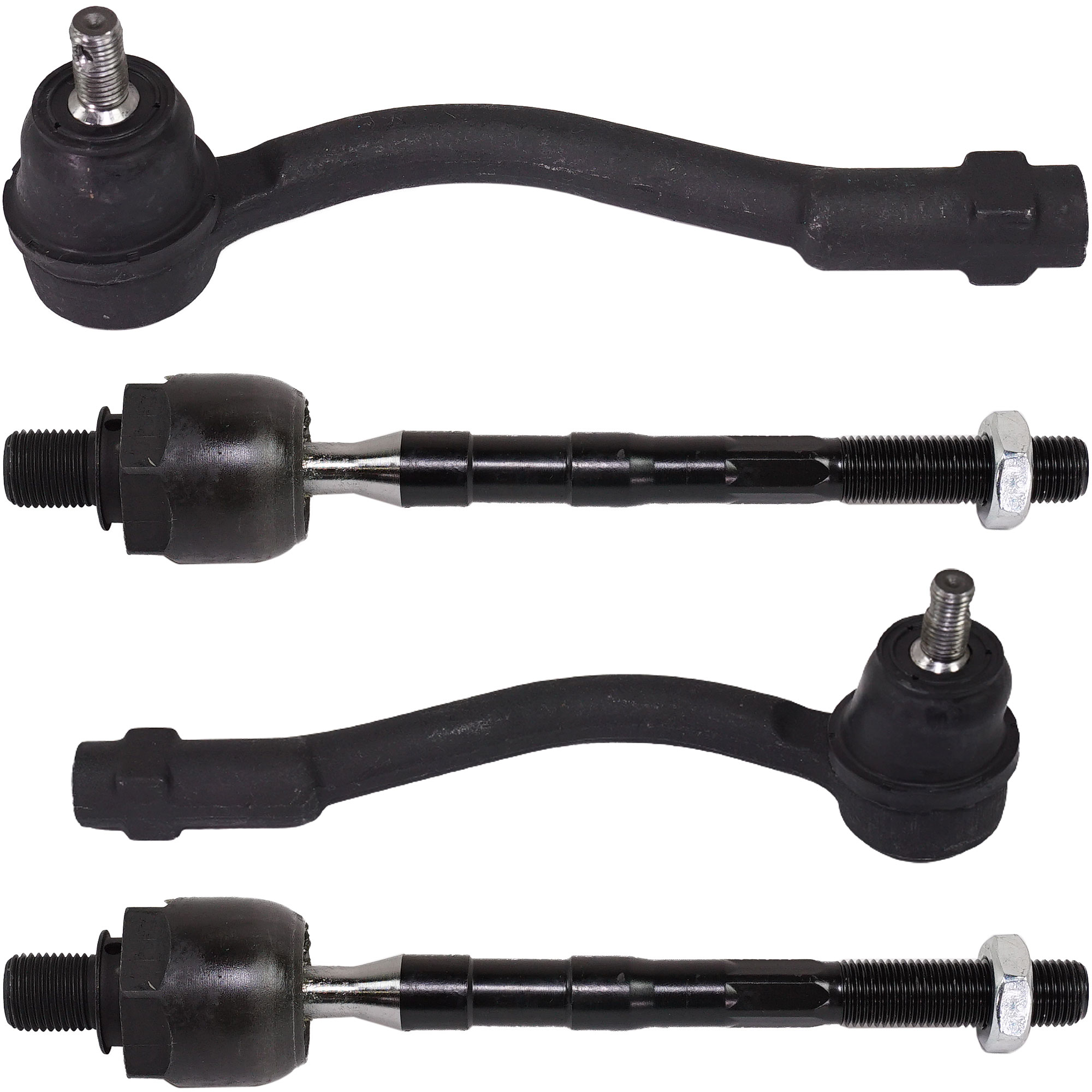 AM ACCENT 06-11 FRONT TIE ROD RH AND LH Inner and Outer Set of 4 SKU SET RH28210051-4 OEM 1015338-45A1105 ES4317-4012105