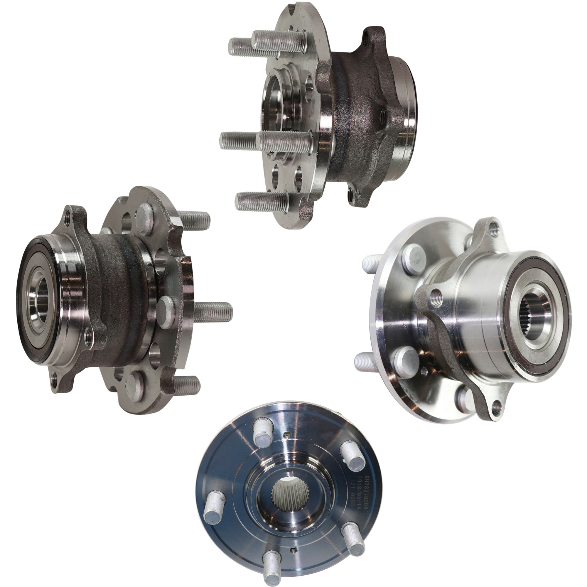 AM MDX 07-13 PILOT 09-15 ZDX 10-13 FRONT AND REAR HUB ASSEMBLY RH AND LH SKU SET RH28370009-4 A OEM 42200STXA02-44300STXA01