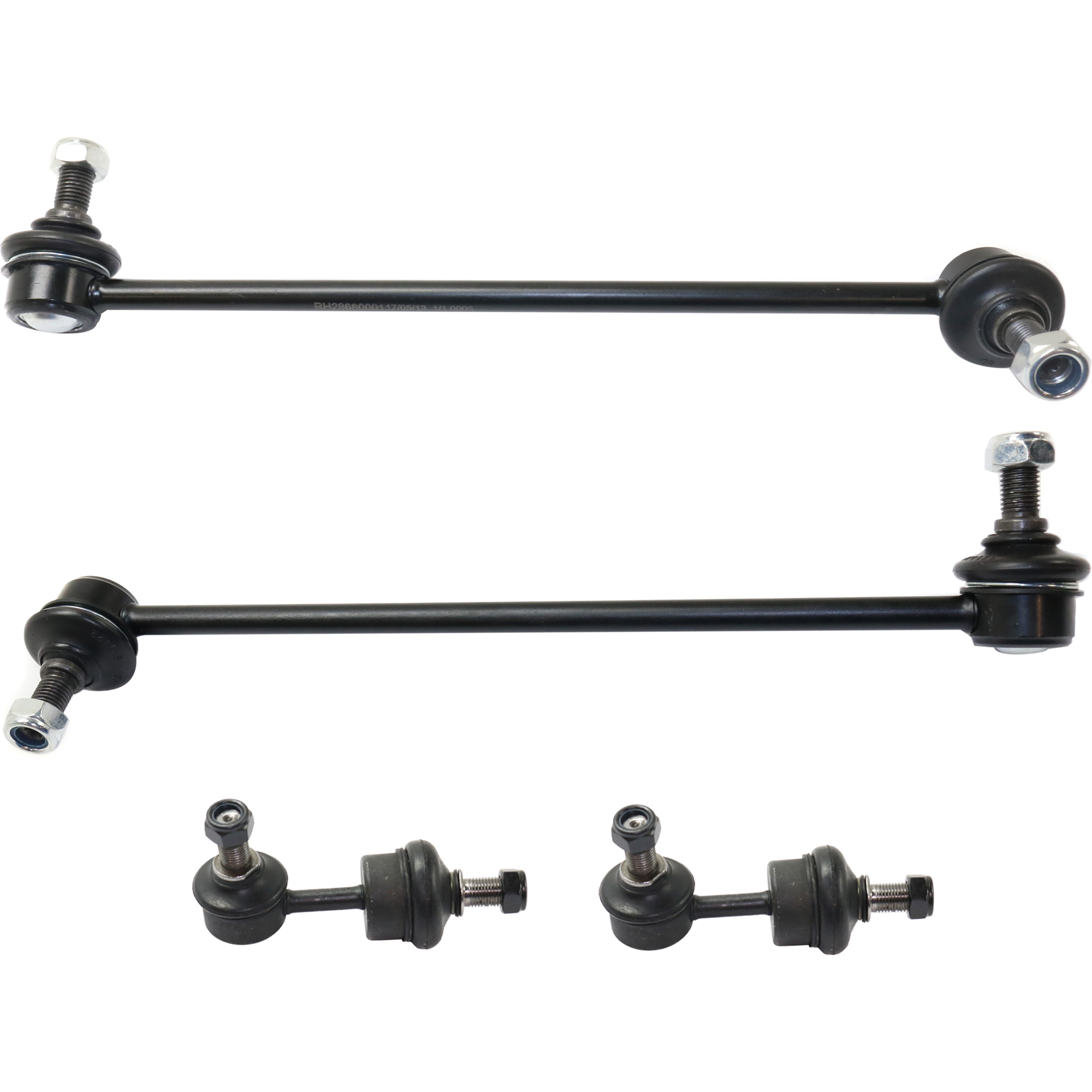 AM SONATA 11-14 FRONT AND REAR SWAY BAR LINK RH AND LH GLS Limited SE Models w o Sport Suspension 321mm Set of 4 SKU SET RH28680001-4 OEM 548303R000-548403R000-555303R0