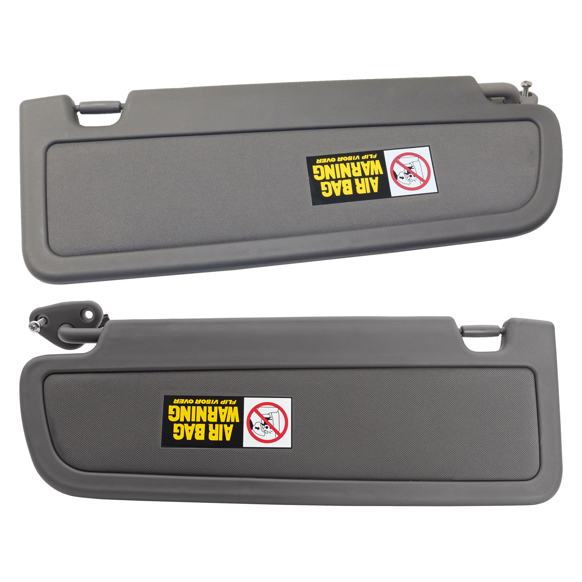 AM CIVIC 06-08 SUN VISOR RH AND LH Atlas Gray with Mirror SKU SET RH42170003 Partslink HO2942100 HO2943100 OEM 83230SNAA01ZA 83280SNAA01ZA