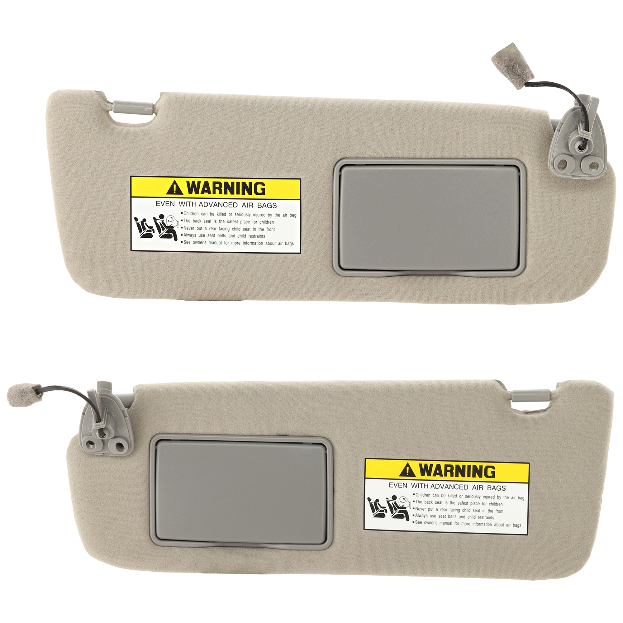 AM SONATA 05-08 SUN VISOR RH AND LH Gray with Sunroof SKU SET RH42170013 OEM 852010A750QS 852010A705QS 8520