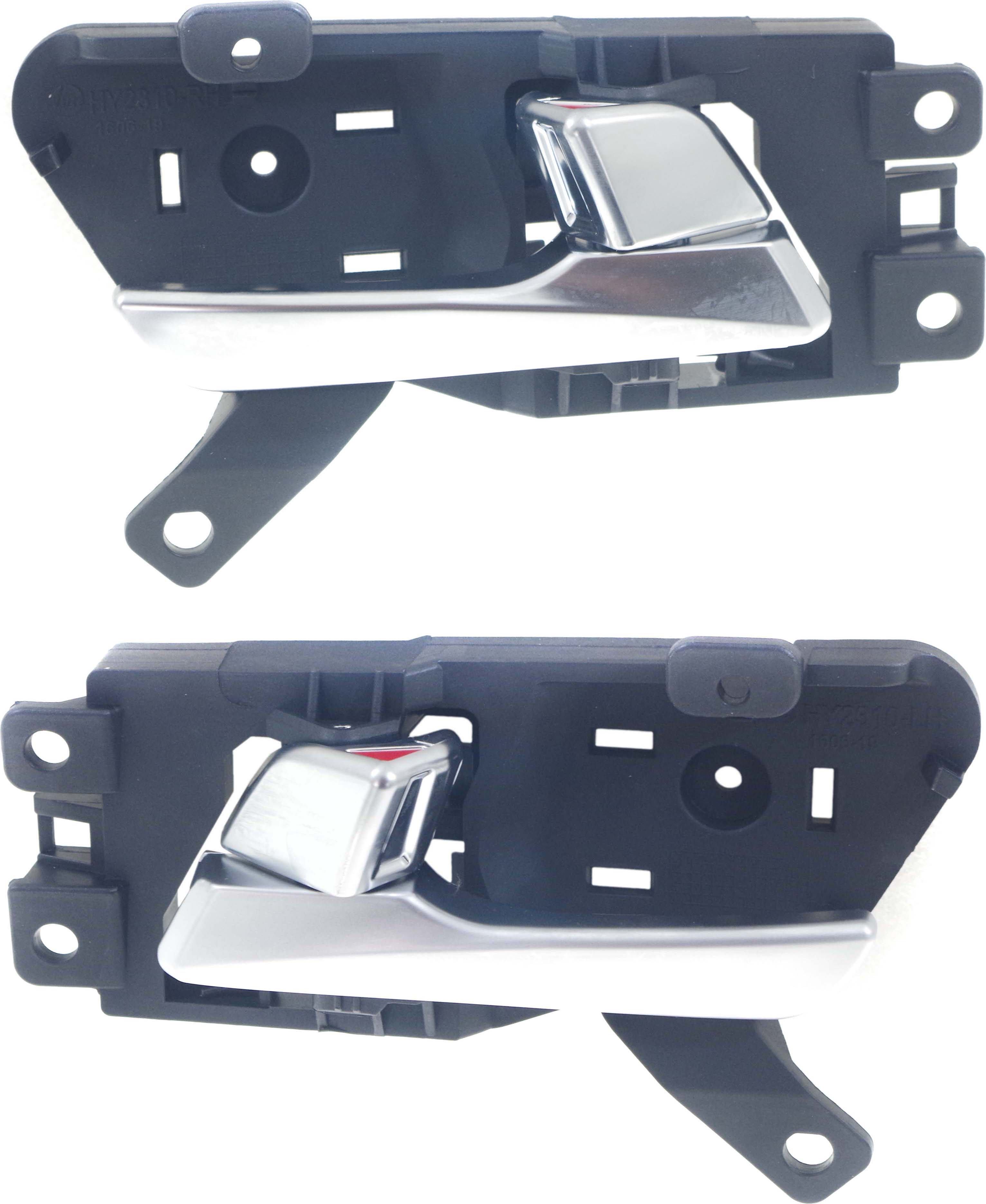 AM SONATA 15-18 FRONT DOOR HANDLE RH AND LH Inside Silver Lever+Knob Hybrid 16-16 =REAR SKU SET RH46210003 OEM 82620C1000PGB 82610C1000PGB