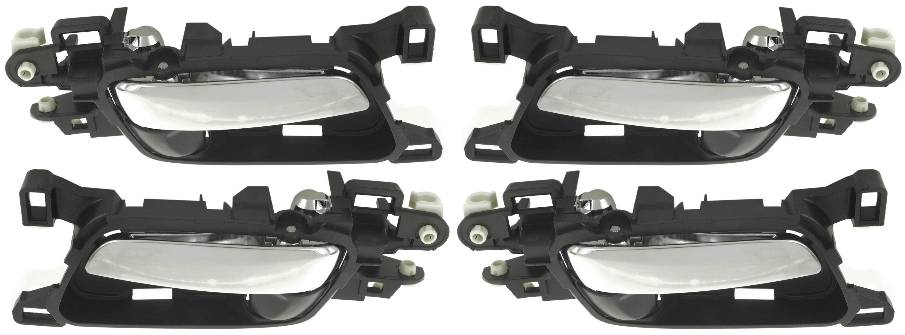 AM ACCORD 13-17 FRONT AND REAR DOOR HANDLE RH AND LH Set of 4 Assy Inside Chrome Lever Black Housing Coupe Sedan SKU SET RH46210035-4 OEM 72160T2AA01ZA 72120T2AA01ZA