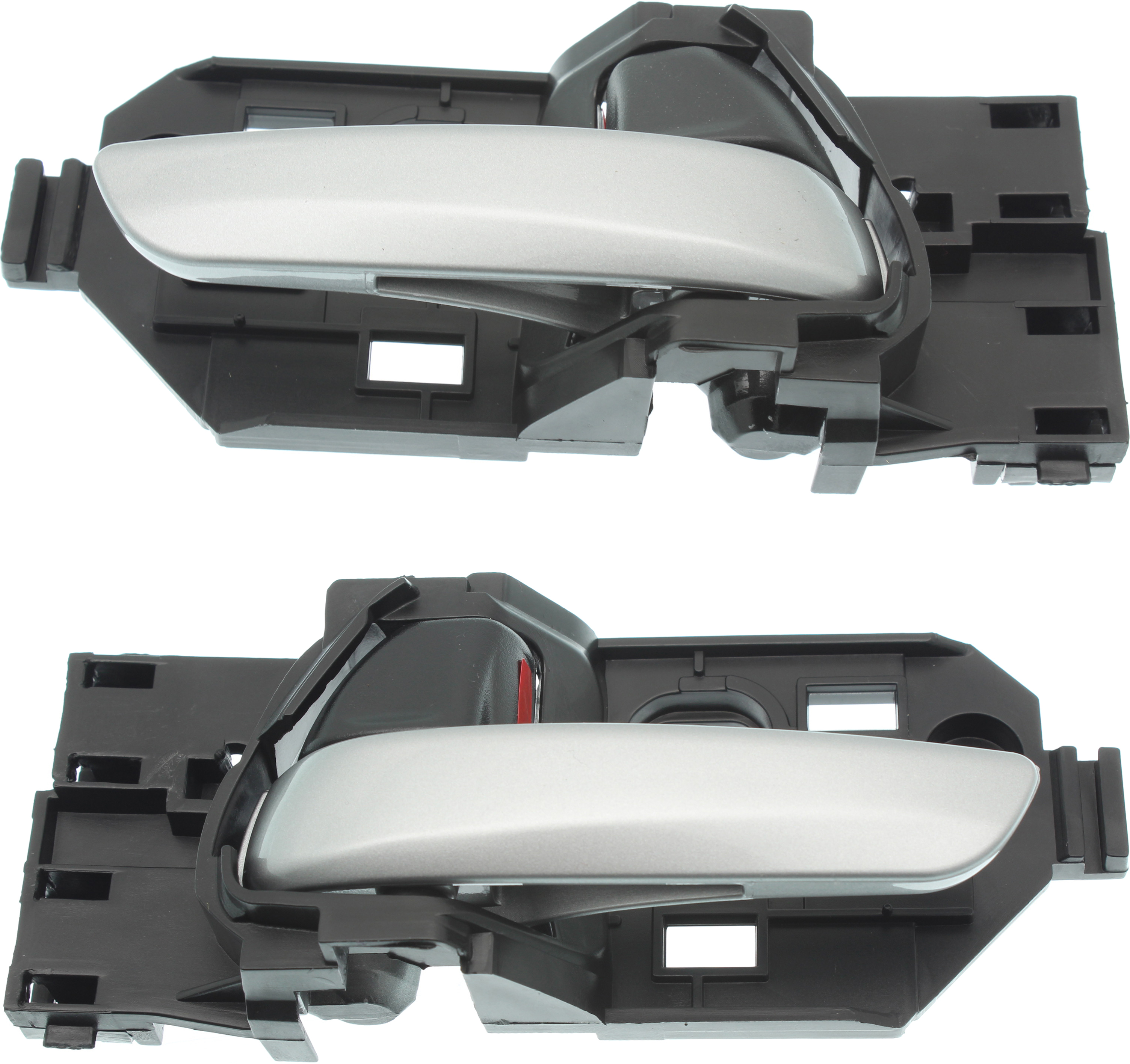 AM FIT 15-17 FRONT DOOR HANDLE RH AND LH Inside Smooth Silver Lever Black Knob SKU SET RH46210045 OEM 72120T5AJ01ZA 72120T5RA11ZA 72