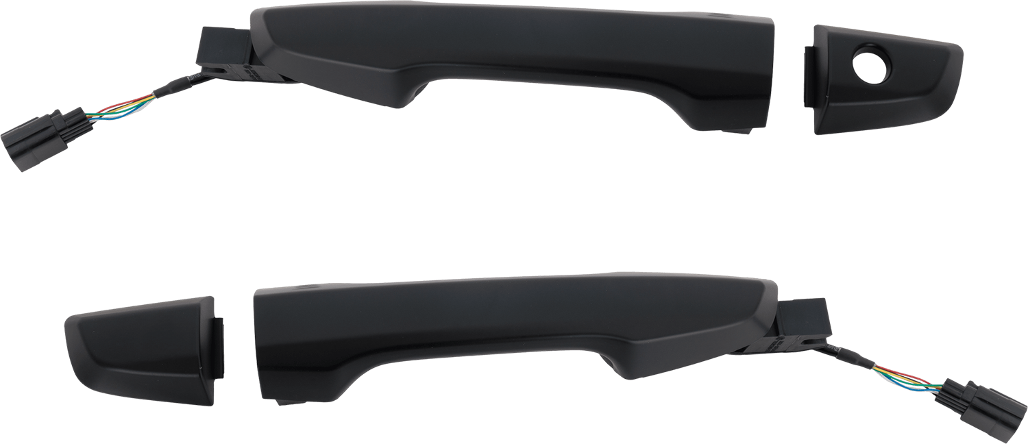 AM CR V 17-22 FRONT EXTERIOR DOOR HANDLE RH AND LH Smooth Black LH w Keyhole w Smart Entry System North America Built Vehicle SKU SET RH46250017K OEM 72141TLAA71ZG 72181TLAA71ZG