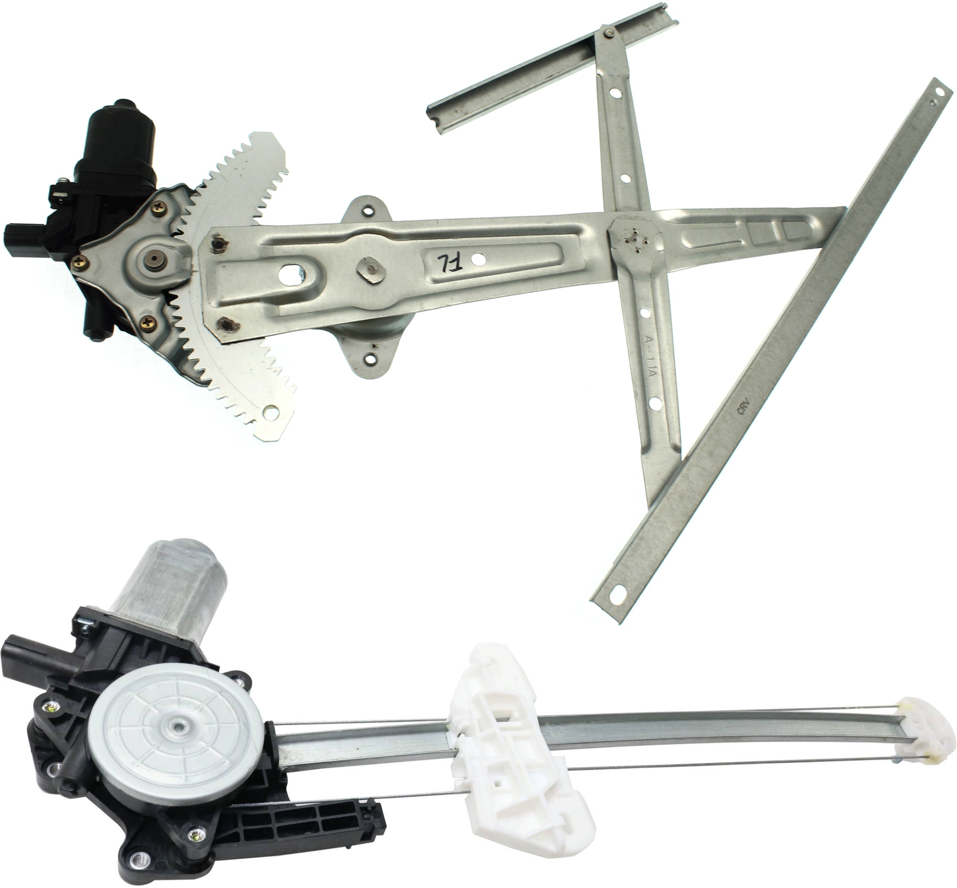 AM CR V 12-16 FRONT AND REAR WINDOW REGULATOR LH Power w Motor SKU SET RH46290008 Partslink HO1550121 OEM 72251T0AA01-72255TR0A11-72750T
