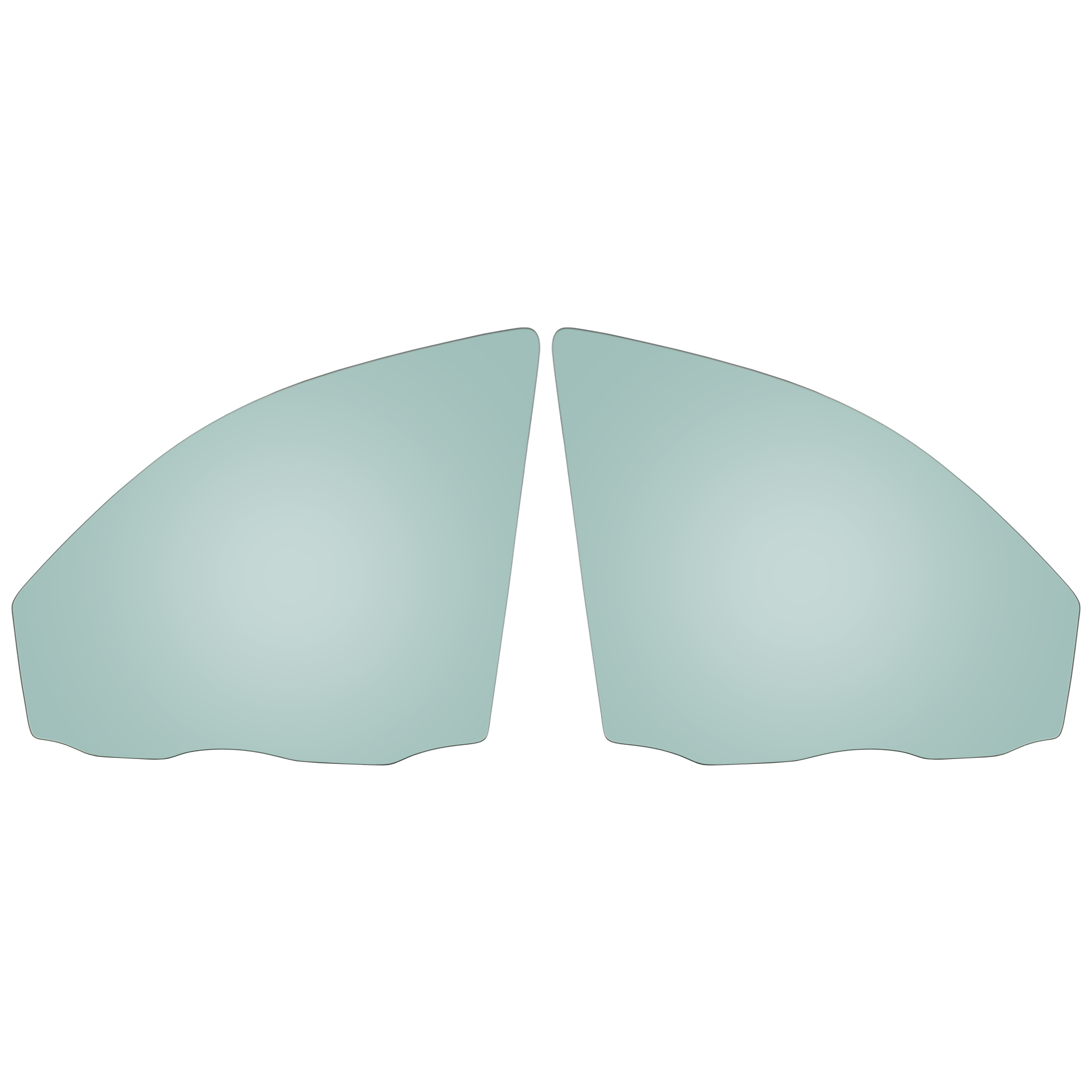 AM HYUNDAI SANTA FE 07-12 FRONT DOOR GLASS RH AND LH Green Tint w Solar SKU SET RH48010019 OEM 824110W001-824110W011-824210W0