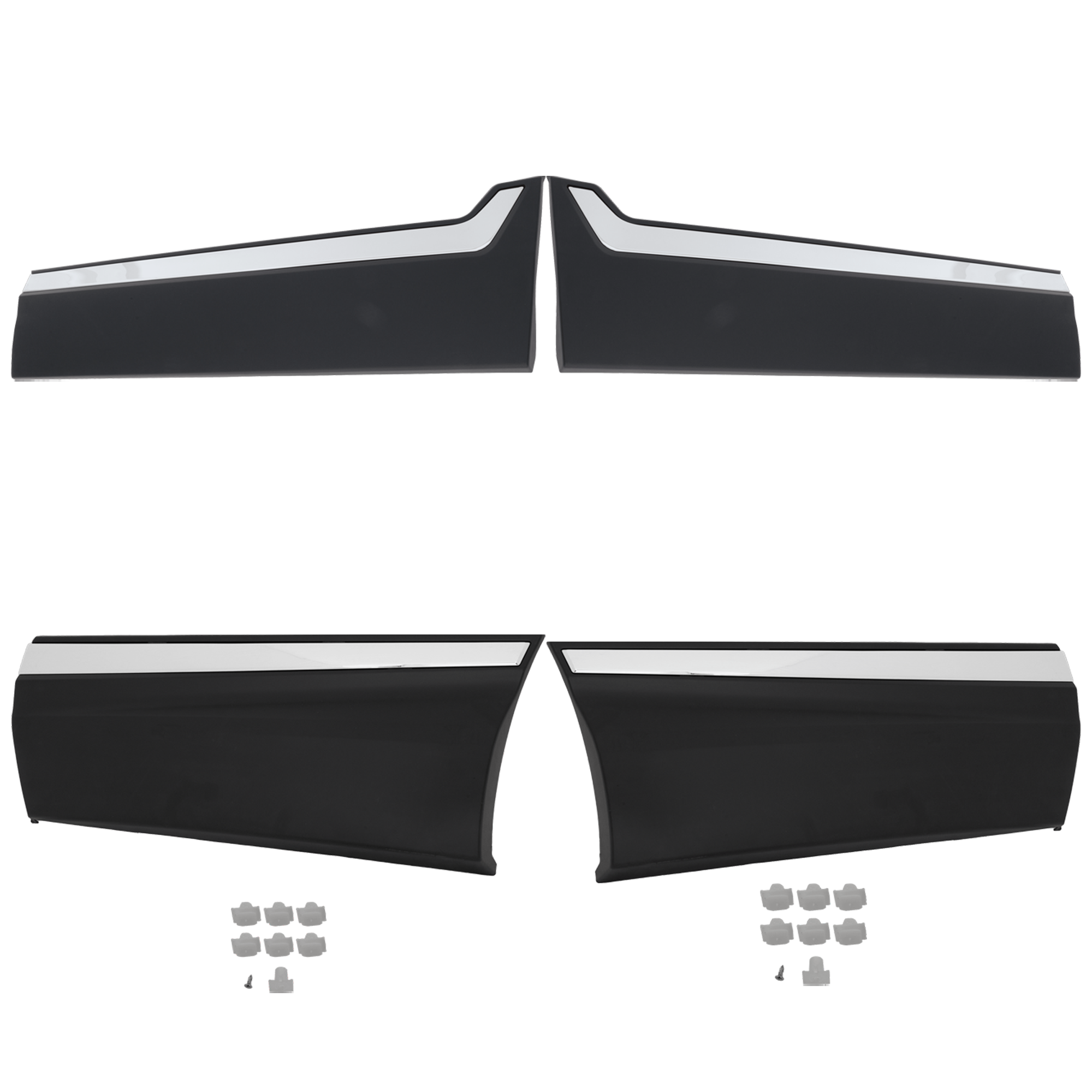 AM CR V 17-22 FRONT AND REAR DOOR MOLDING RH AND LH Lower Black SKU SET RH49090001-4