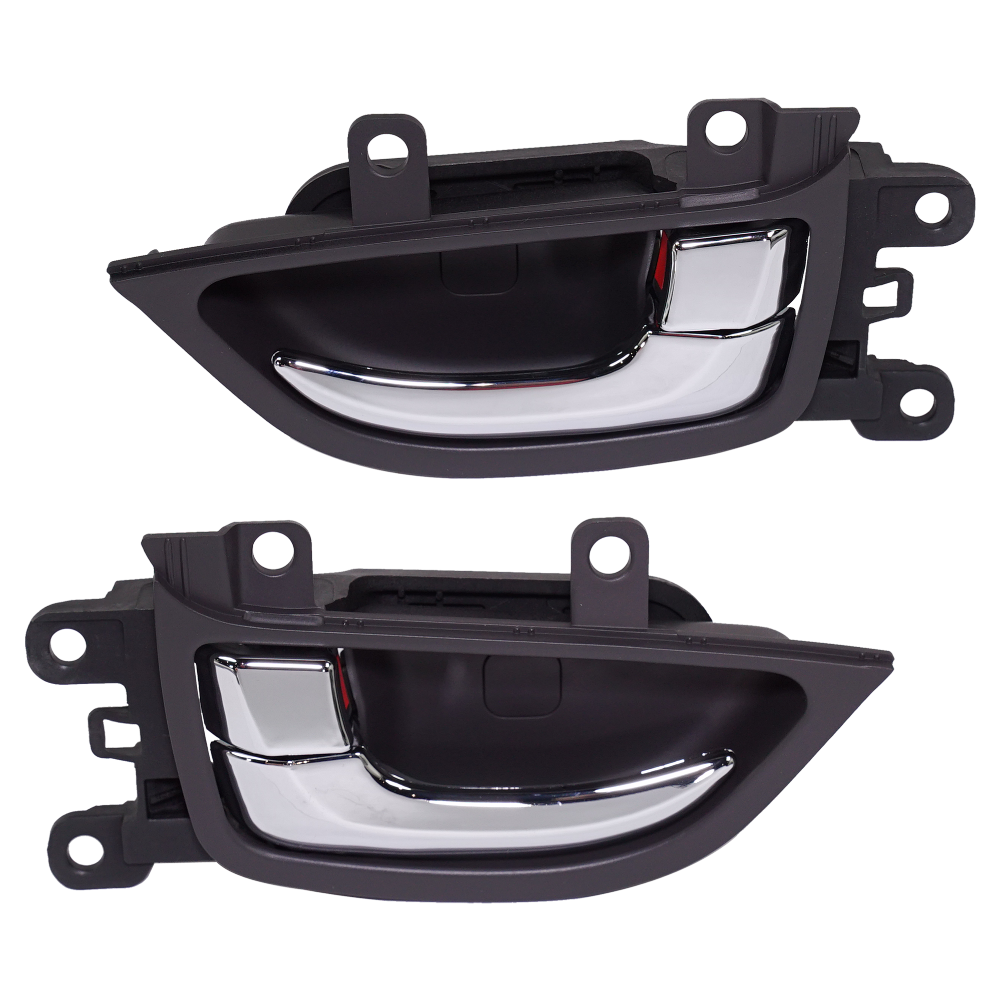 AM ELANTRA 14-16 REAR INTERIOR DOOR HANDLE RH AND LH Chrome Lever+Black Housing Korea Built Vehicle Sedan SKU SET RH49130021 OEM 836103X111RY PFM 836203X111RY
