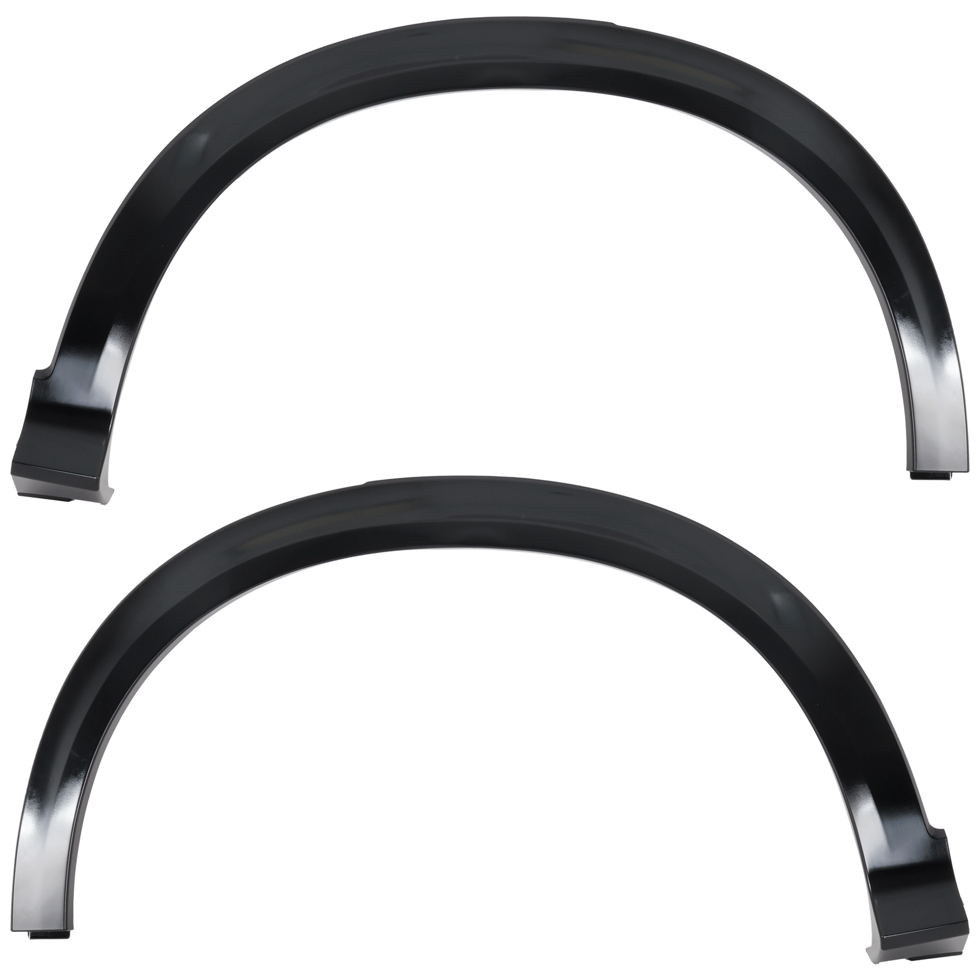 AM HR V 19-22 REAR WHEEL OPENING MOLDING RH AND LH Gloss Black Sport Model SKU SET RH55390011 Partslink HO1790109 HO1791109 OEM 74410T7WA11-74450T7WA11
