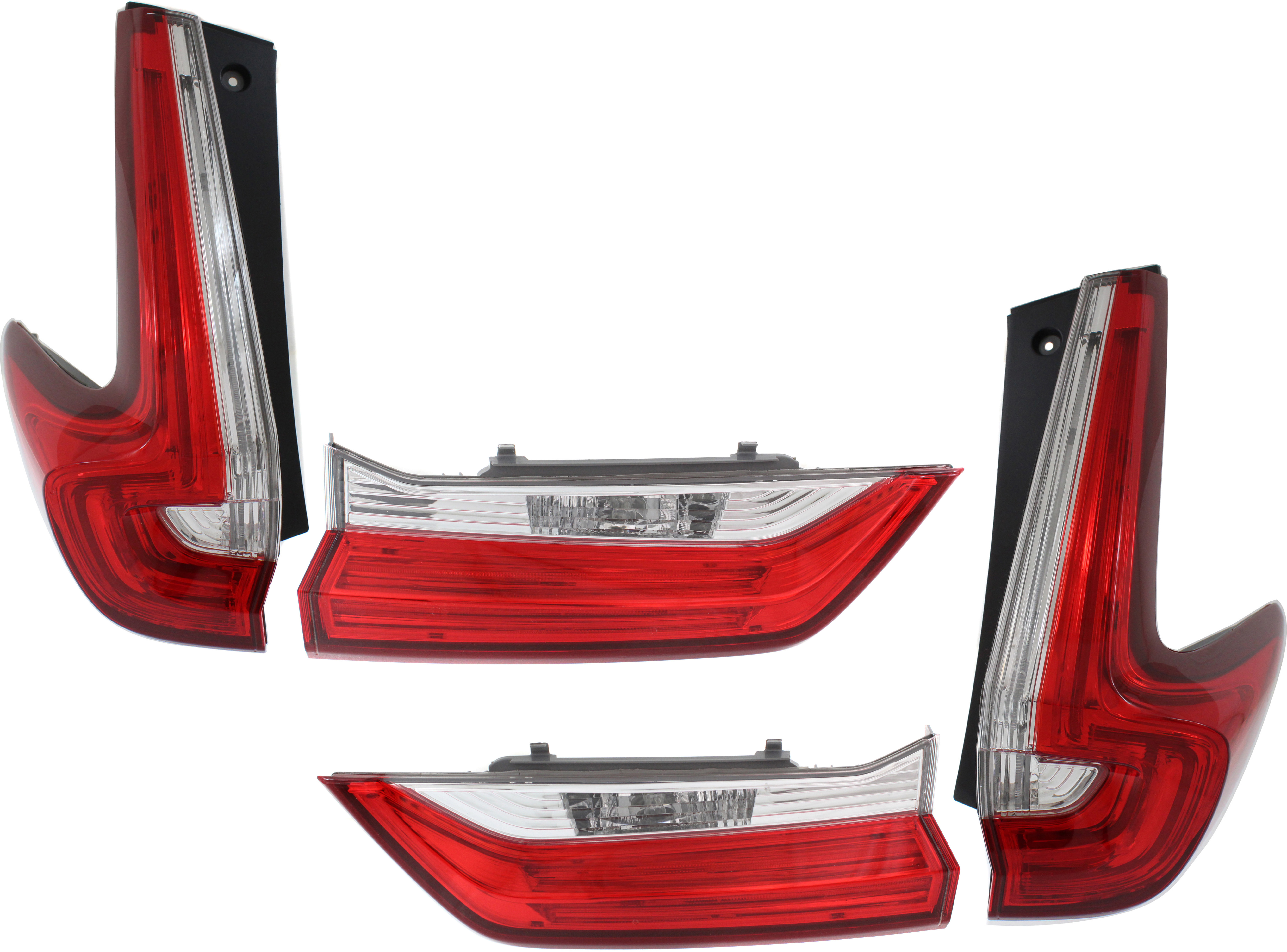 AM CR V 17-19 TAIL LAMP RH AND LH Inner and Outer Assembly SKU SET RH73010025-4 Partslink HO2805113 HO2804113 HO2803116 HO2802116 OEM 33500TLAA01-33550TLAA01-34150T