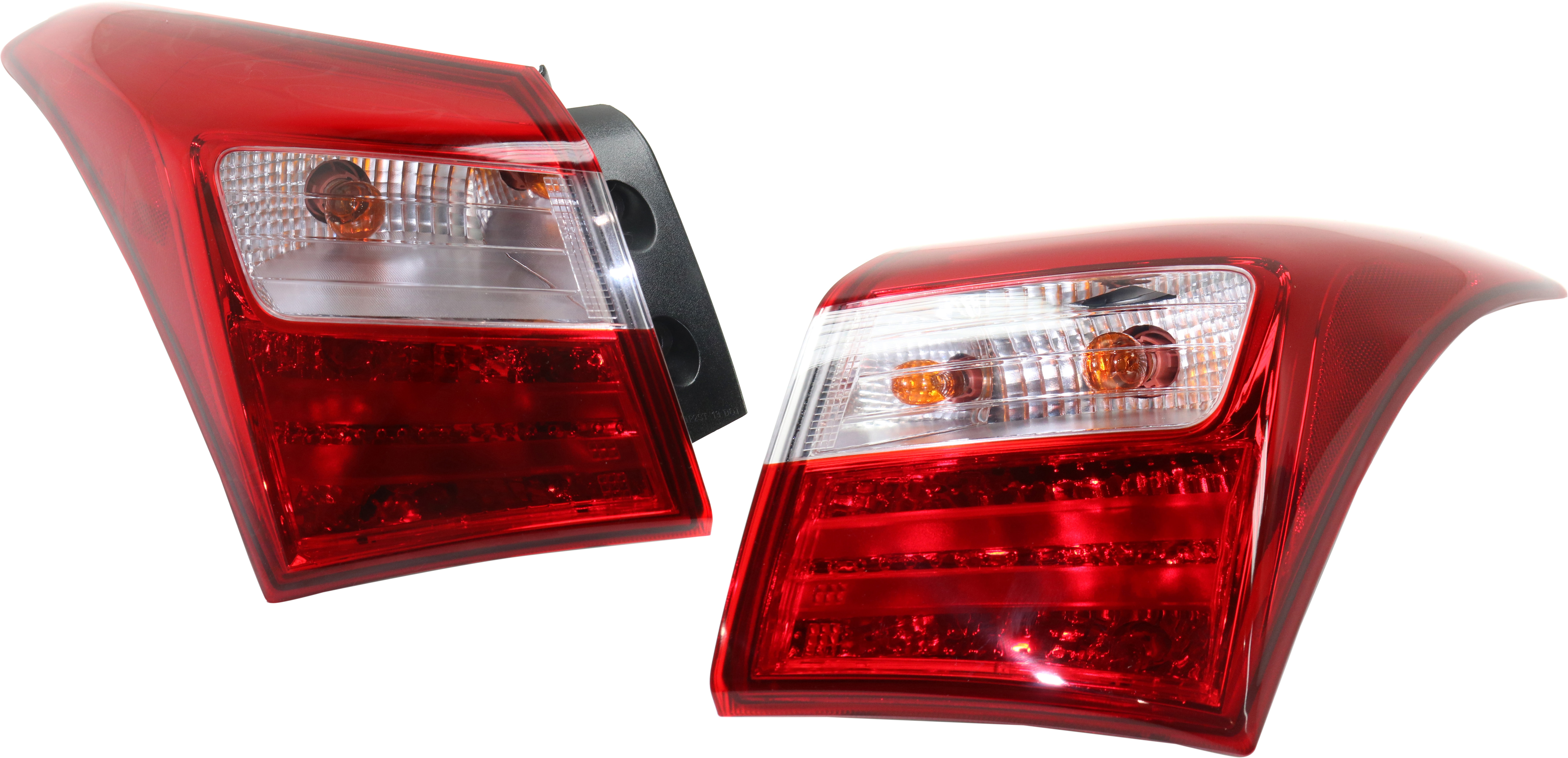 AM ELANTRA GT 13-17 TAIL LAMP RH AND LH Outer Assembly Halogen From 9-6-12 SKU SET RH73010041 Partslink HY2805127 HY2804127 OEM 92402A5011-92401A5011