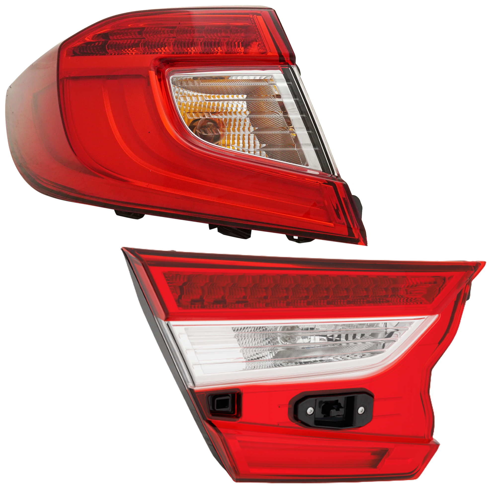 AM ACCORD 18-22 TAIL LAMP LH Outer and Inner Assembly LED SKU SET RH73010054 Partslink HO2802118 HO2804118 OEM 33550TVAA01-34155TVAA11