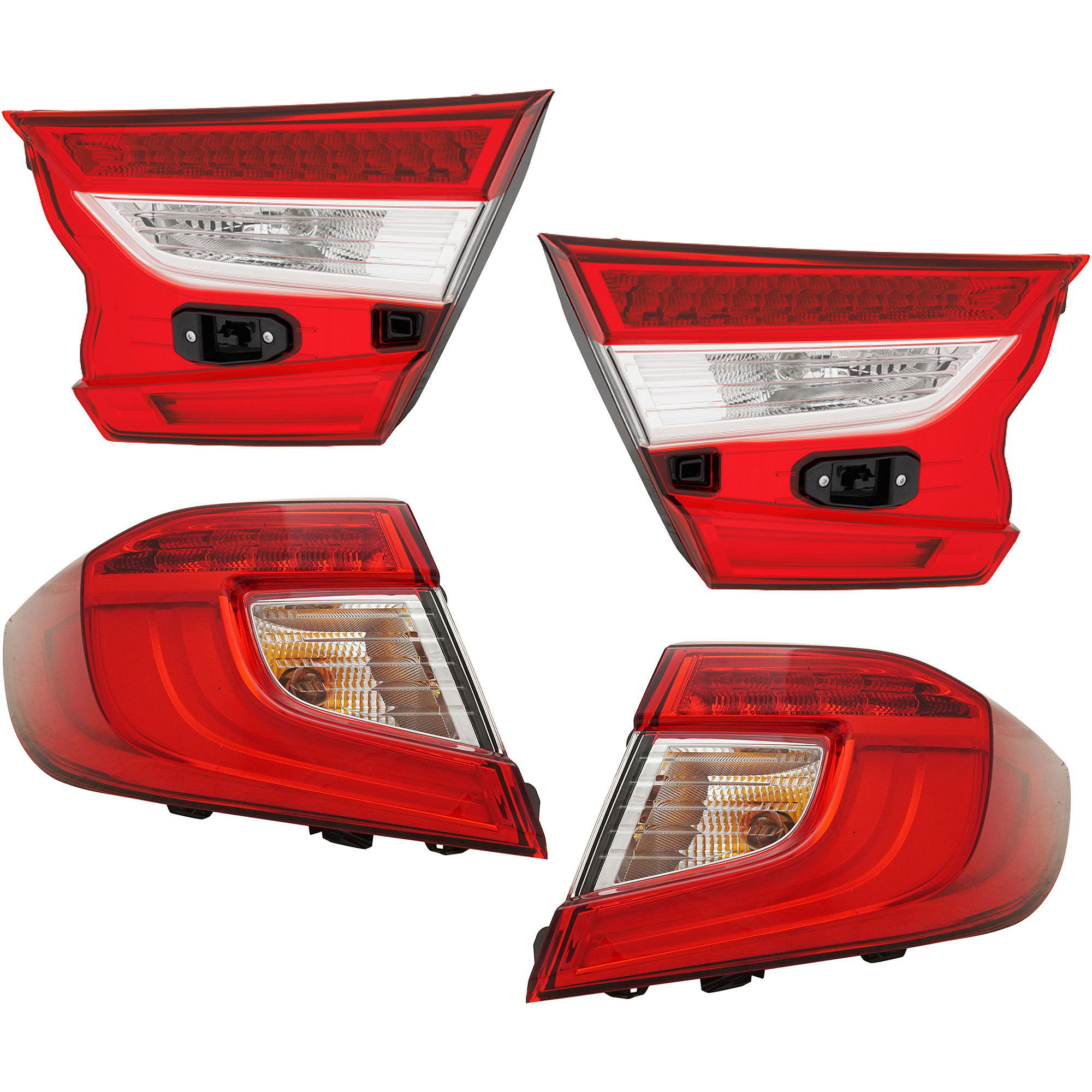 AM ACCORD 18-22 TAIL LAMP RH AND LH Inner and Outer Assembly SKU SET RH73010061-4 Partslink HO2802118 HO2803118 HO2804118 HO2805118 OEM 33500TVAA01-33550TVAA01-34150T