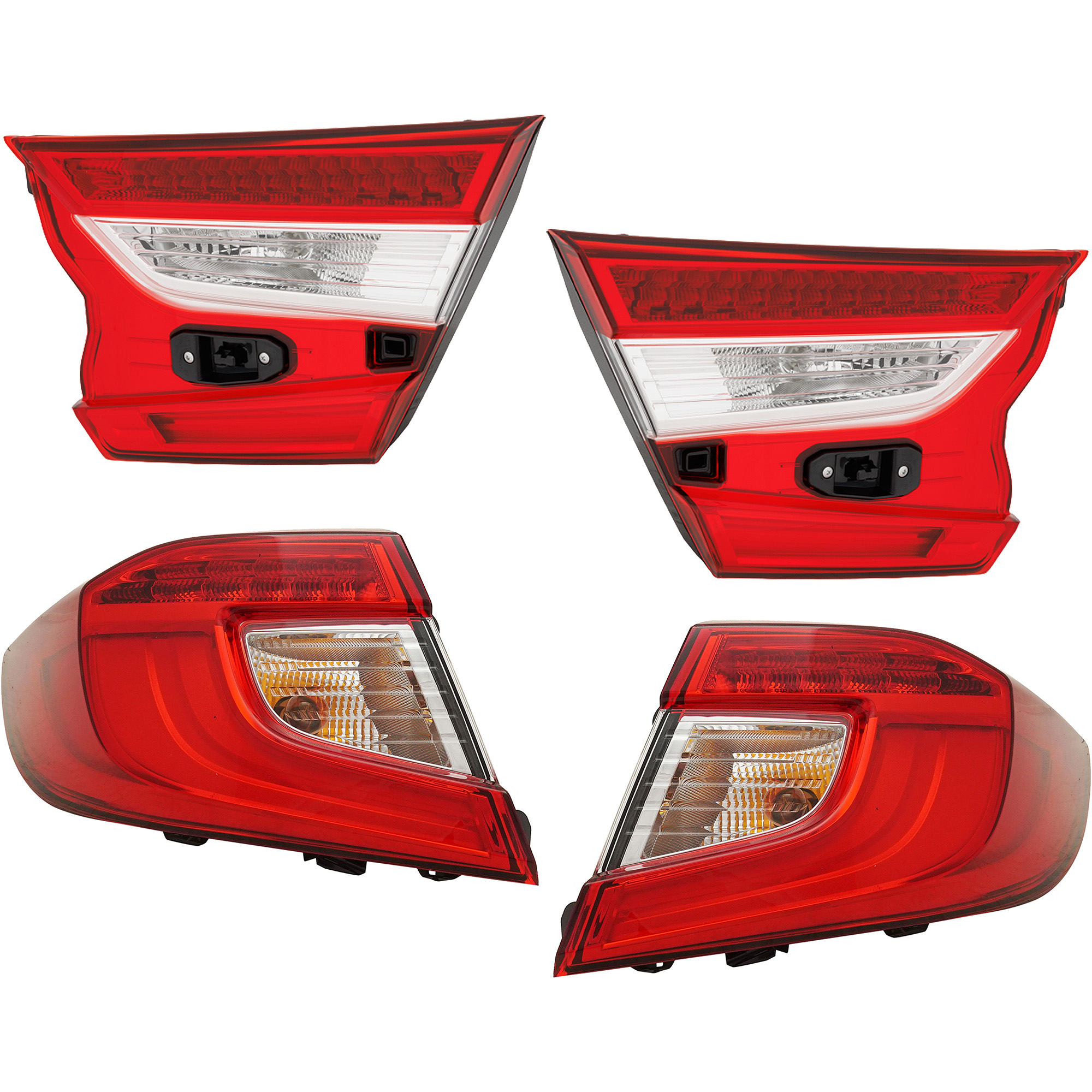 AM ACCORD 18-22 TAIL LAMP RH AND LH Inner and Outer Assembly CAPA SKU SET RH73010061Q 4 Partslink HO2802118C HO2803118C HO2804118C HO2805118C OEM 33500TVAA01-33550TVAA01-34150T