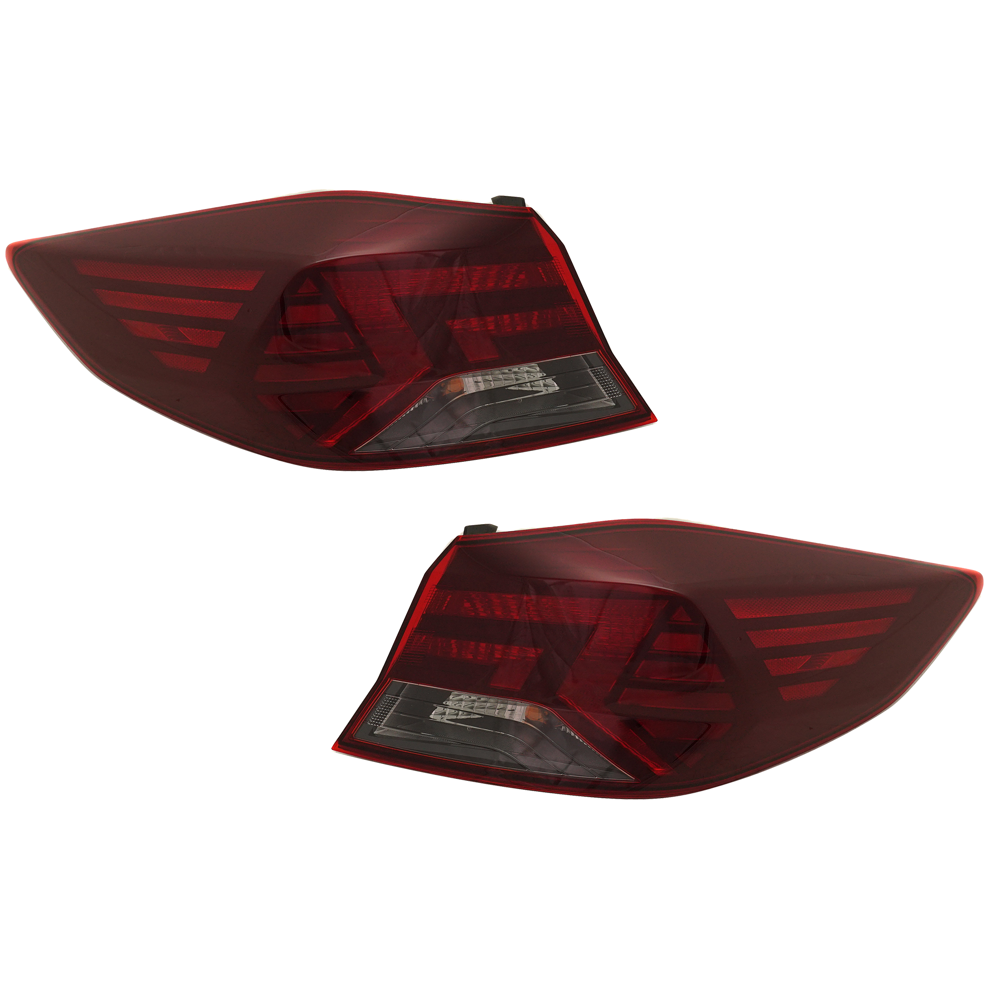 AM ELANTRA 19-20 TAIL LAMP RH AND LH Outer Assembly Halogen Type Korea Built Vehicle Sedan SKU SET RH73010071 Partslink HY2805164 HY2804164 OEM 92402F2510-92401F2510