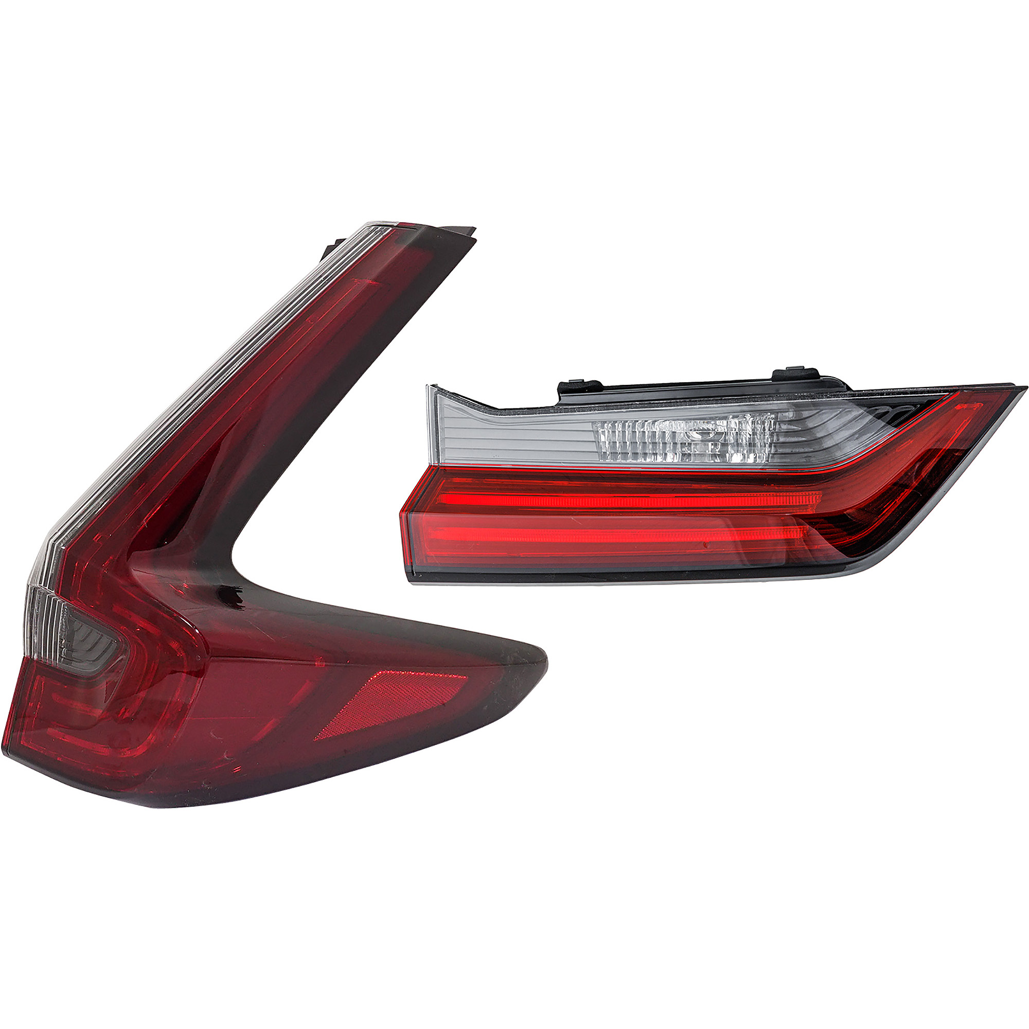 AM CR V 20-22 TAIL LAMP RH Outer Assembly Halogen Set of 2 CAPA SKU SET RH73010117Q A Partslink HO2805122C OEM 33500TLAA21-34150TLAA11