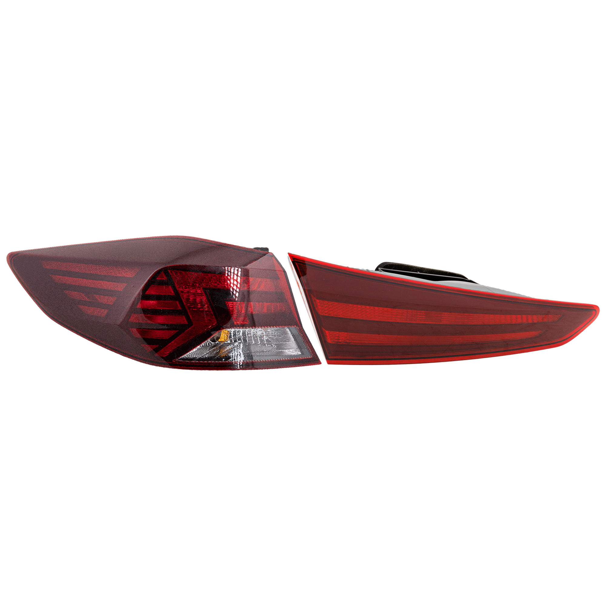 AM ELANTRA 19-20 TAIL LAMP LH Inner and Outer Assembly Halogen USA Built Vehicle SKU SET RH73010122 Partslink HY2802151 HY2804159 OEM 92401F3500-92403F3500
