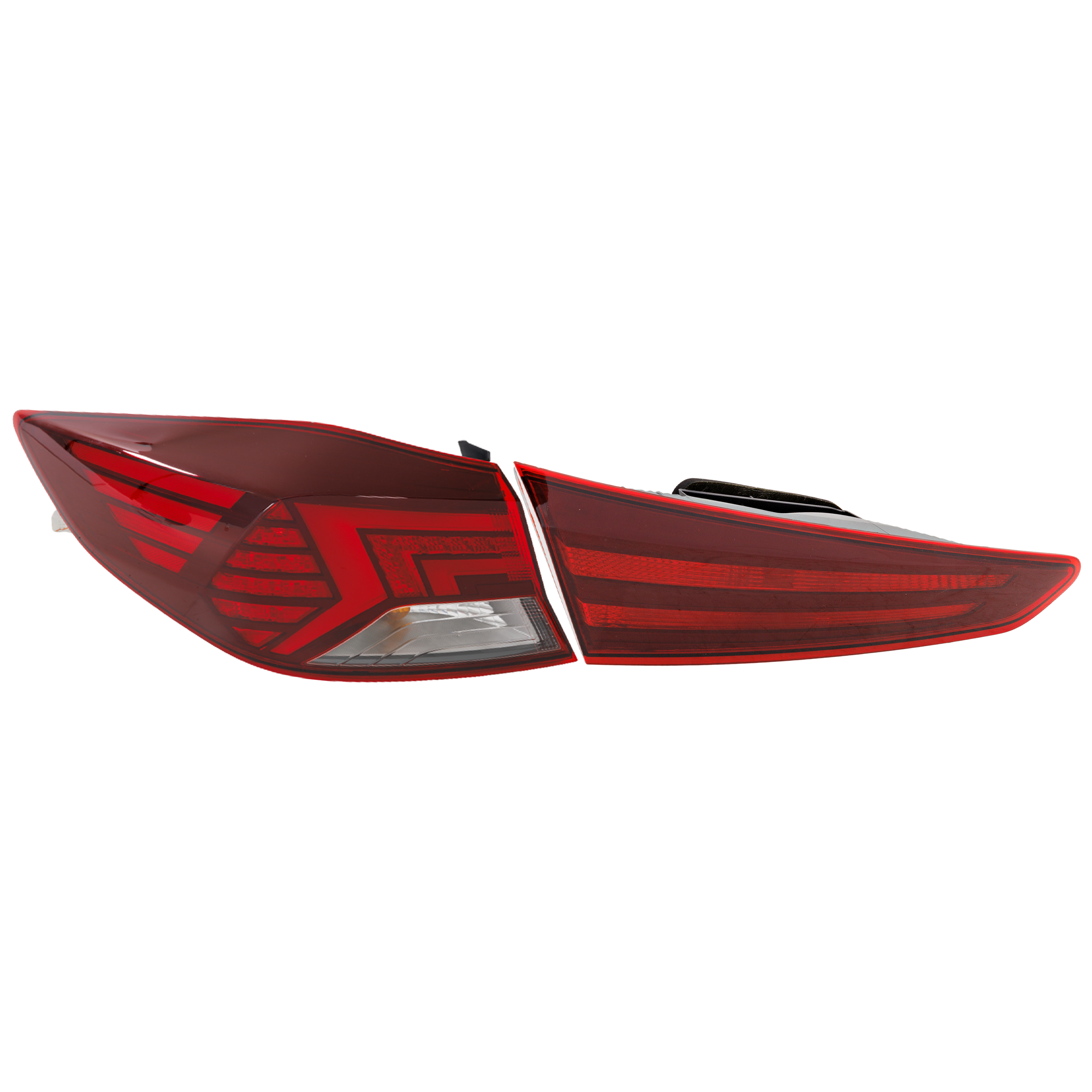 AM ELANTRA 19-20 TAIL LAMP LH Inner Halogen Outer LED Assembly SKU SET RH73010140 Partslink HY2802151 HY2804165 OEM 92401F2610-92403F3500