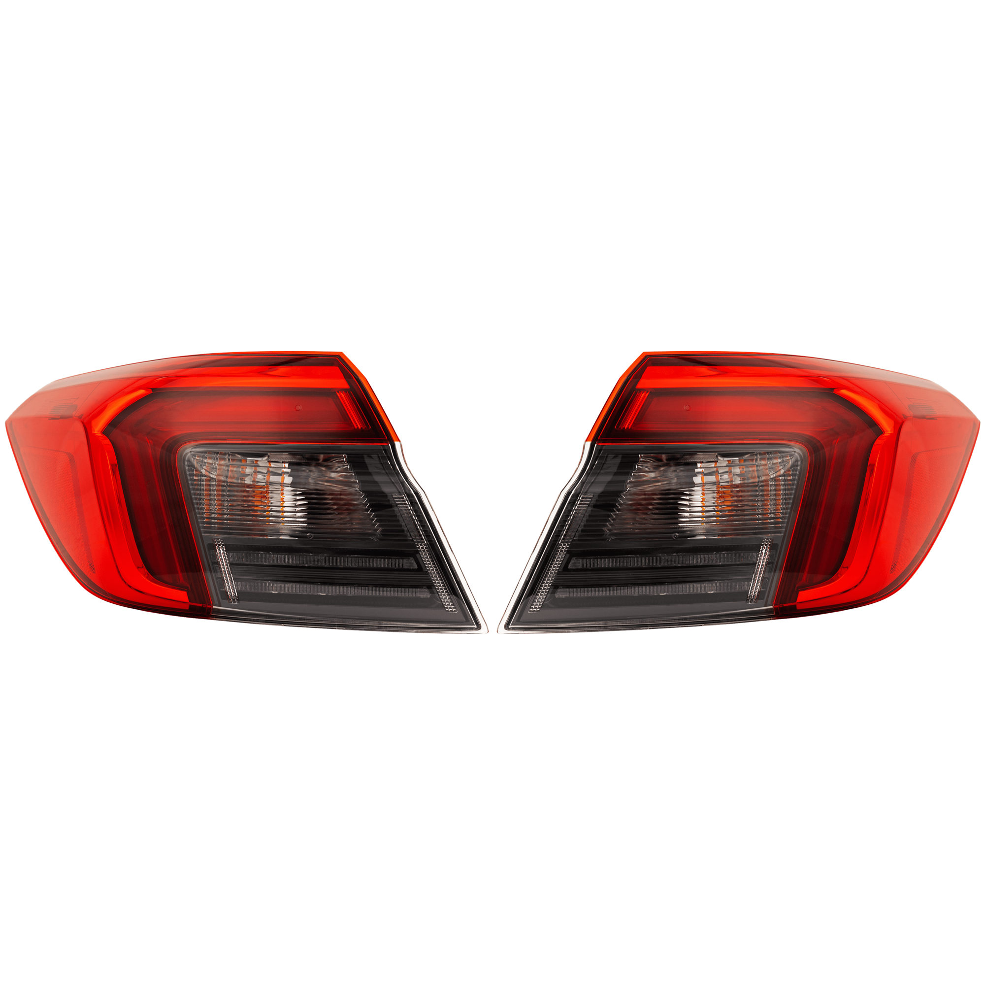 AM CIVIC 22-24 TAIL LAMP RH AND LH Outer Assembly LED Sedan CAPA SKU SET RH73010187AQ Partslink HO2805123C HO2804123C OEM 33500T20A01-33550T20A01