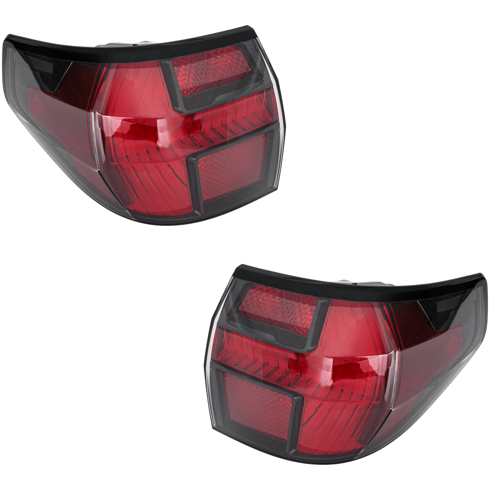 AM SANTA CRUZ 22-24 TAIL LAMP RH AND LH Outer Assembly LED w o Logo CAPA SKU SET RH73010193AQ Partslink HY2804174C HY2805174C OEM 92401K5000-92402K5000