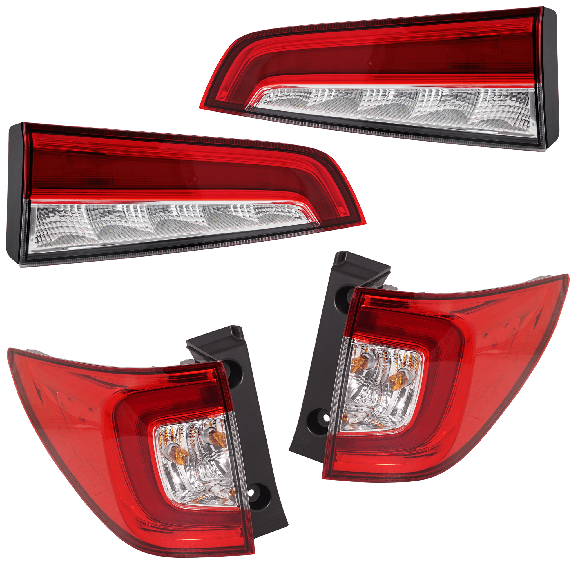 AM PILOT 19-22 TAIL LAMP RH AND LH Inner and Outer Assembly LED CAPA SKU SET RH73010201AQ 4 Partslink HO2802130C HO2803130C HO2804120C HO2805120C OEM 33500TG7A11-33550TG7A11-34150T