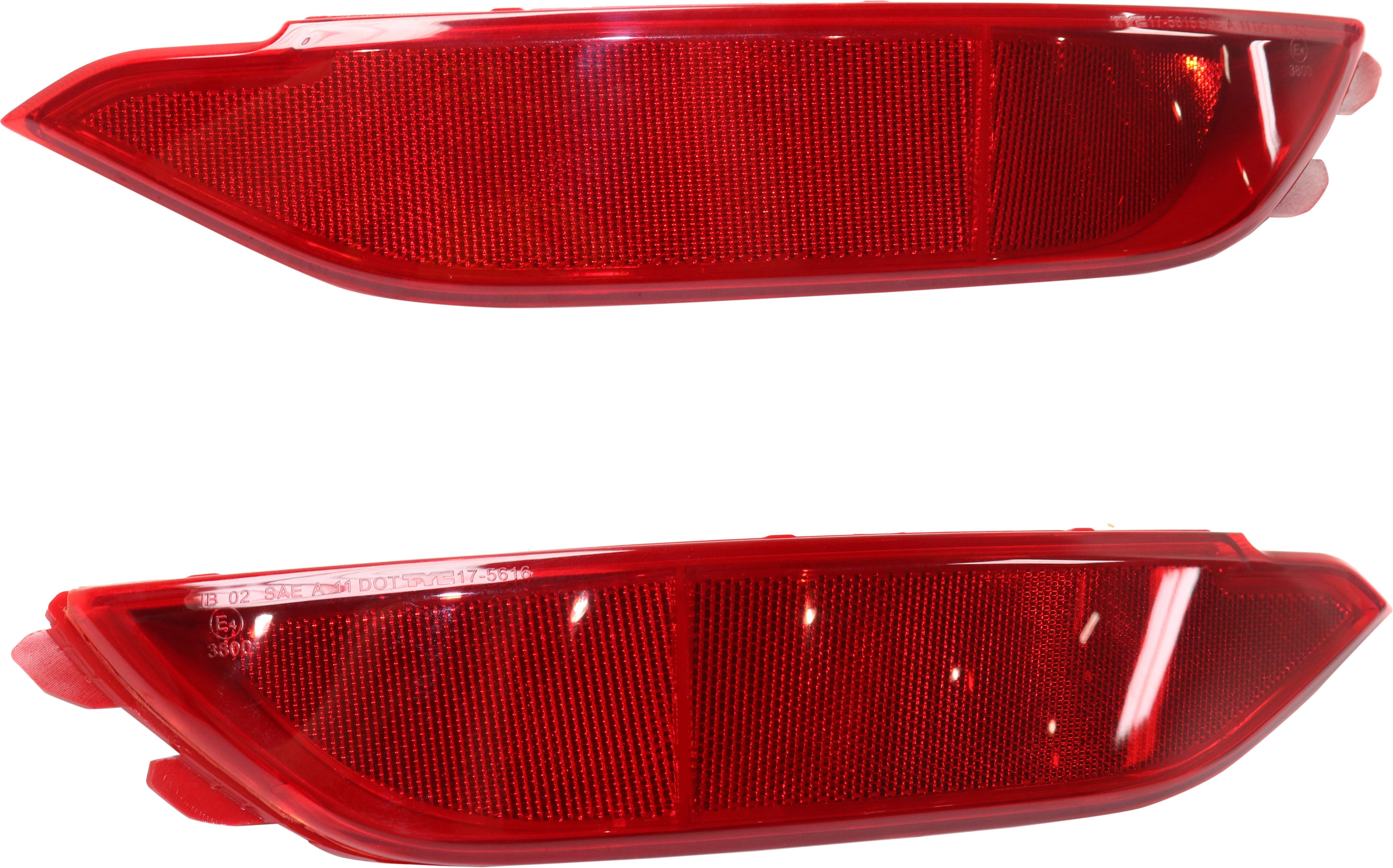 AM TUCSON 16-18 REAR BUMPER REFLECTOR RH AND LH Set of 2 CAPA SKU SET RH73490009Q Partslink HY1184116C HY1185116C OEM 92405D3050-92406D3050