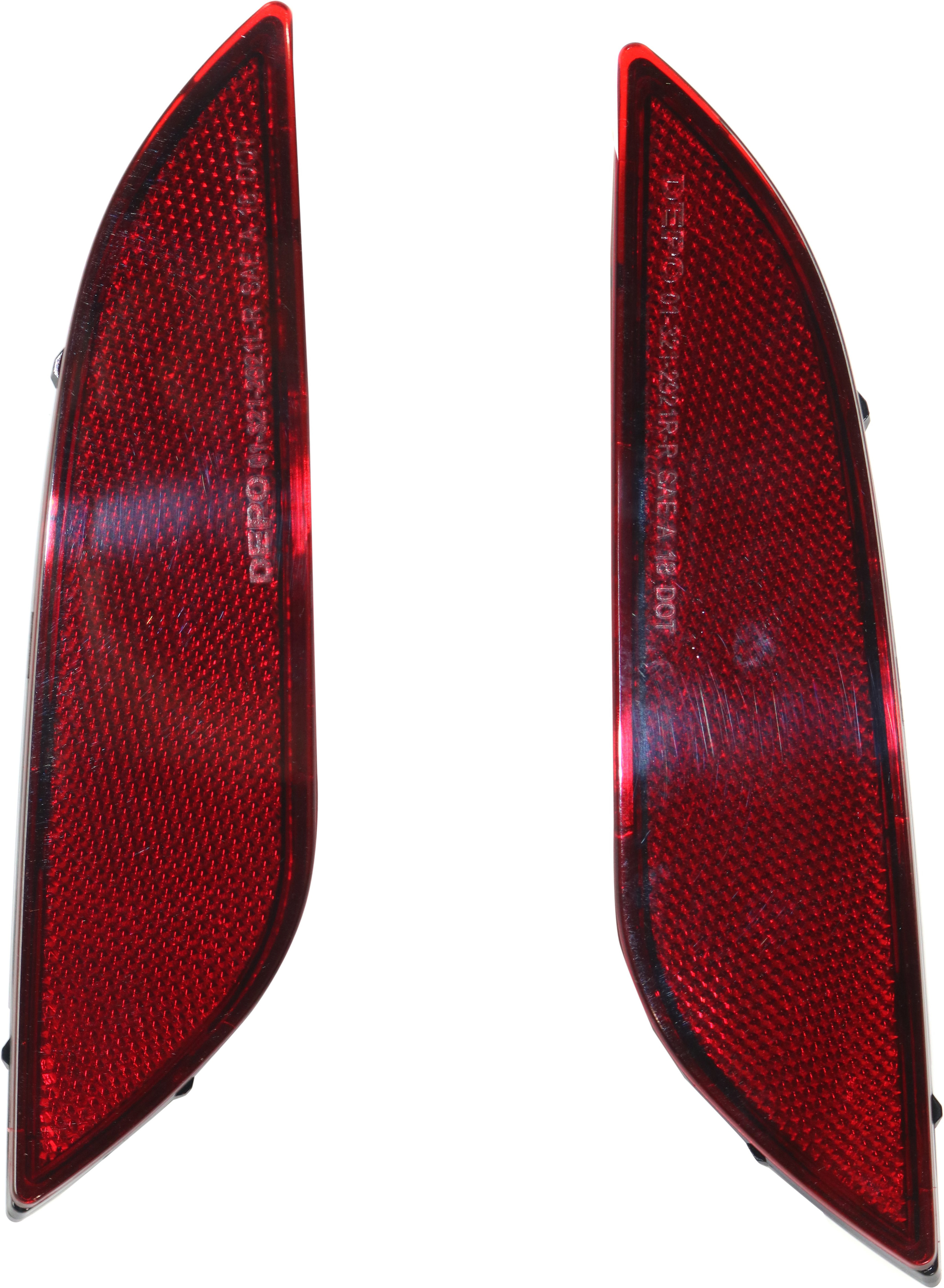 AM SONATA 18-19 REAR BUMPER REFLECTOR RH and LH Exc. Hybrid Model CAPA SKU SET RH73490013Q Partslink HY1184121C HY1185121C OEM 92405C1500-92406C1500