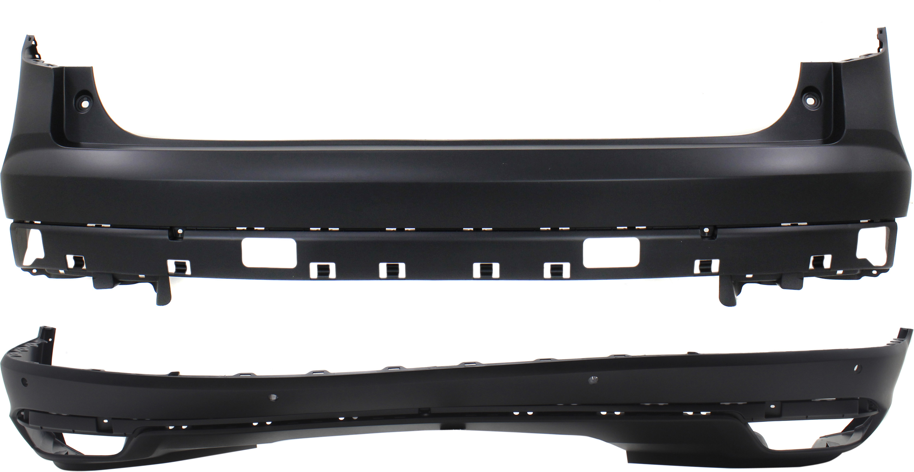 AM PILOT 16-18 BUMPER COVER Rear Upper and Lower Elite Touring Models CAPA SKU SET RH76010007Q 2 Partslink HO1114104C HO1115107C OEM 04715TG7A90ZZ 71510TG7B00