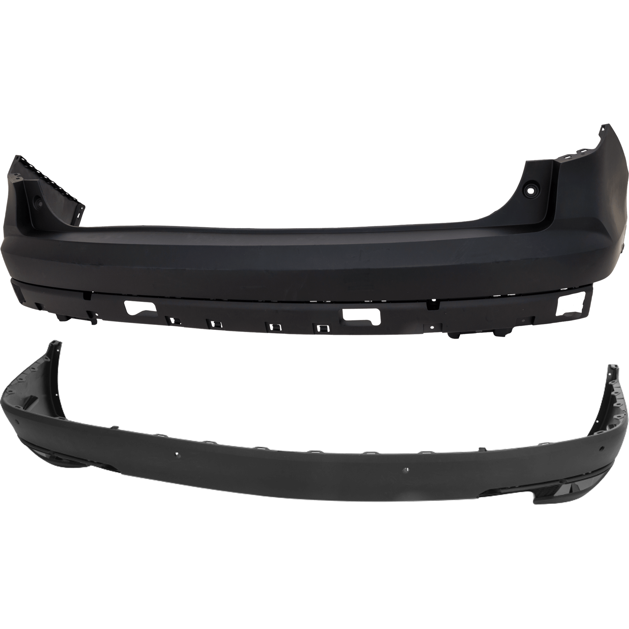 AM PILOT 19-22 REAR BUMPER COVER Upper and Lower Upper Primed Lower Textured w o mounting bracket s Black Edition Elite Touring Models SKU SET RH76010041P A