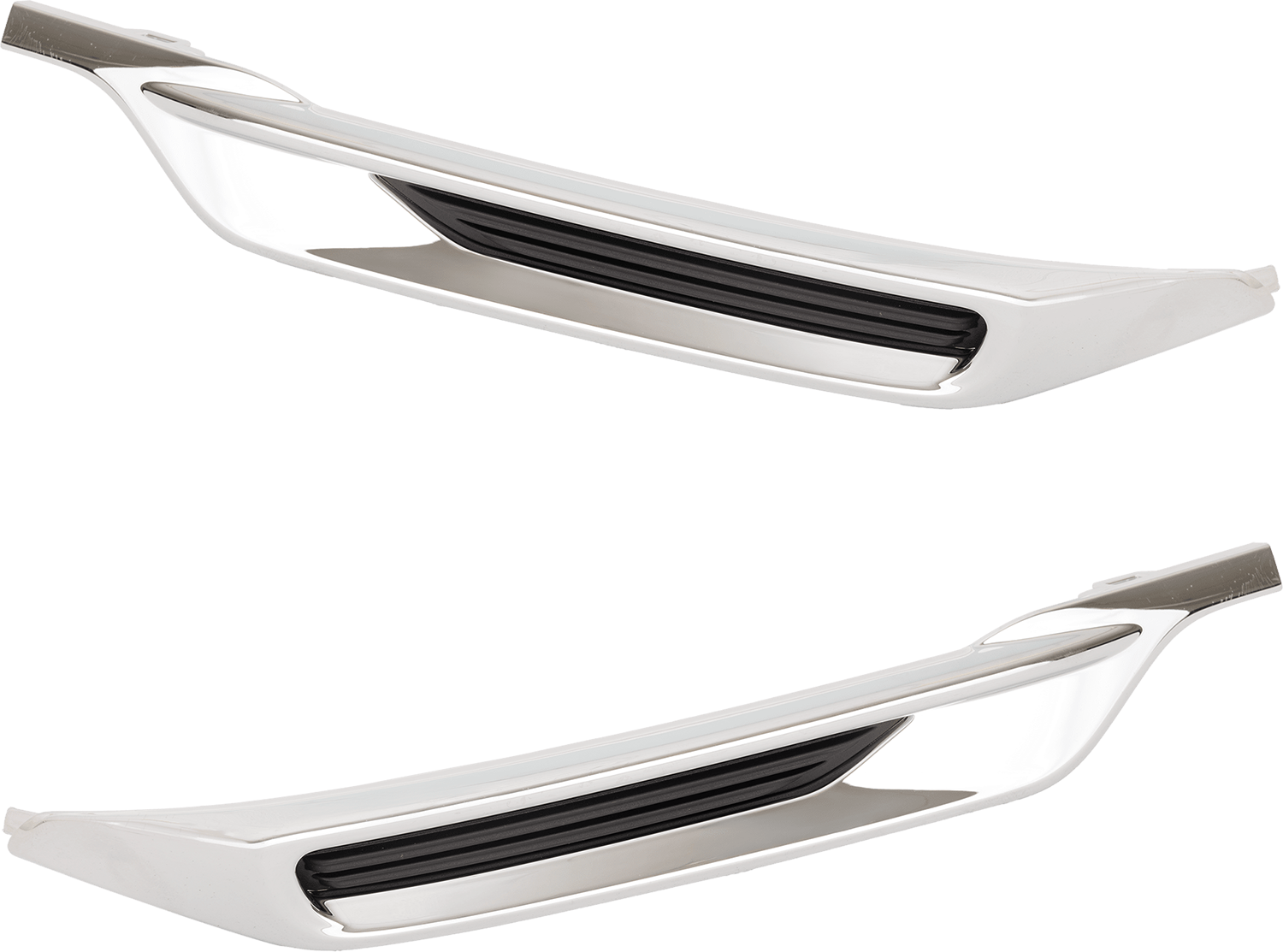 AM CR V 20-22 REAR BUMPER MOLDING RH AND LH Lower Chrome Hybrid Touring Model SKU SET RH76350051 Partslink HO1146111 HO1147111 OEM 71540TPGA50-71545TPGA50