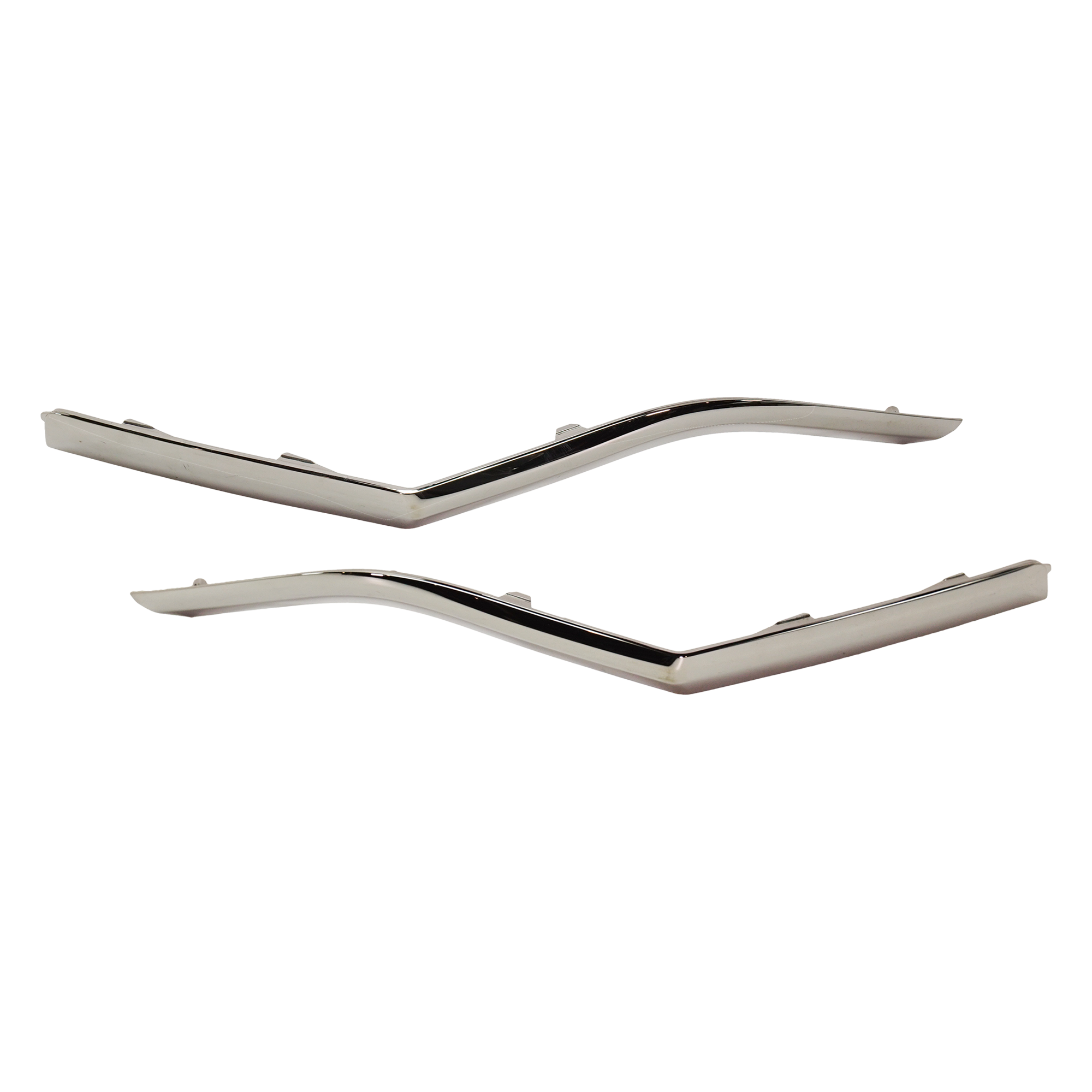 AM SANTA FE 19-20 REAR BUMPER MOLDING RH AND LH Chrome Smoke Black SKU SET RH76370013 Partslink HY1147105 HY1146105 OEM 86692S2020-86691S2020