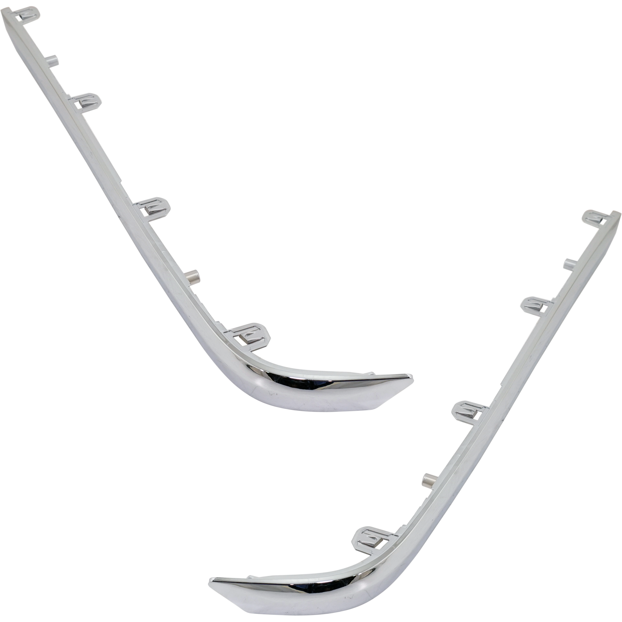 AM RIDGELINE 17-25 REAR BUMPER MOLDING RH AND LH Chrome SKU SET RH76370027 Partslink HO1147106 HO1146106 OEM 71503T6ZA00-71508T6ZA00