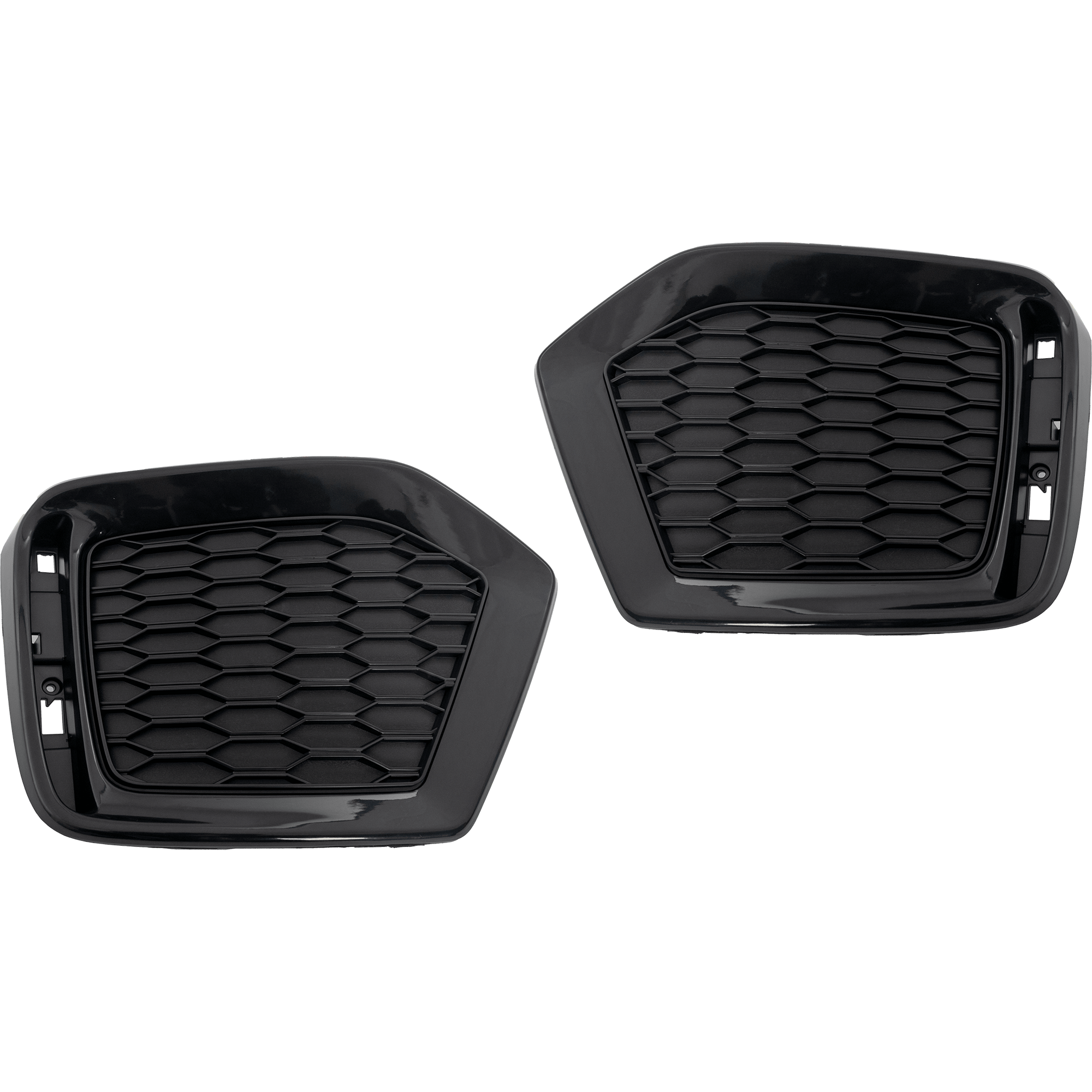 AM CIVIC 17-19 REAR BUMPER GRILLE RH AND LH Textured Black SI Model Sedan SKU SET RH76710001 Partslink HO1138105 HO1139105 OEM 71503TBFA00-71508TBFA00